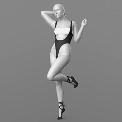 Swimsuit 06v Top 10v Dancing Socks G9