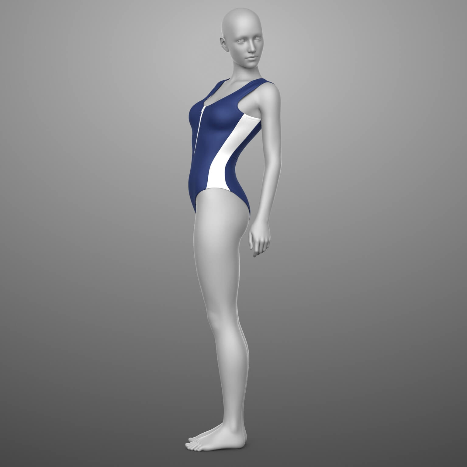 Swimsuit with Zipper G8 Female Daz Content