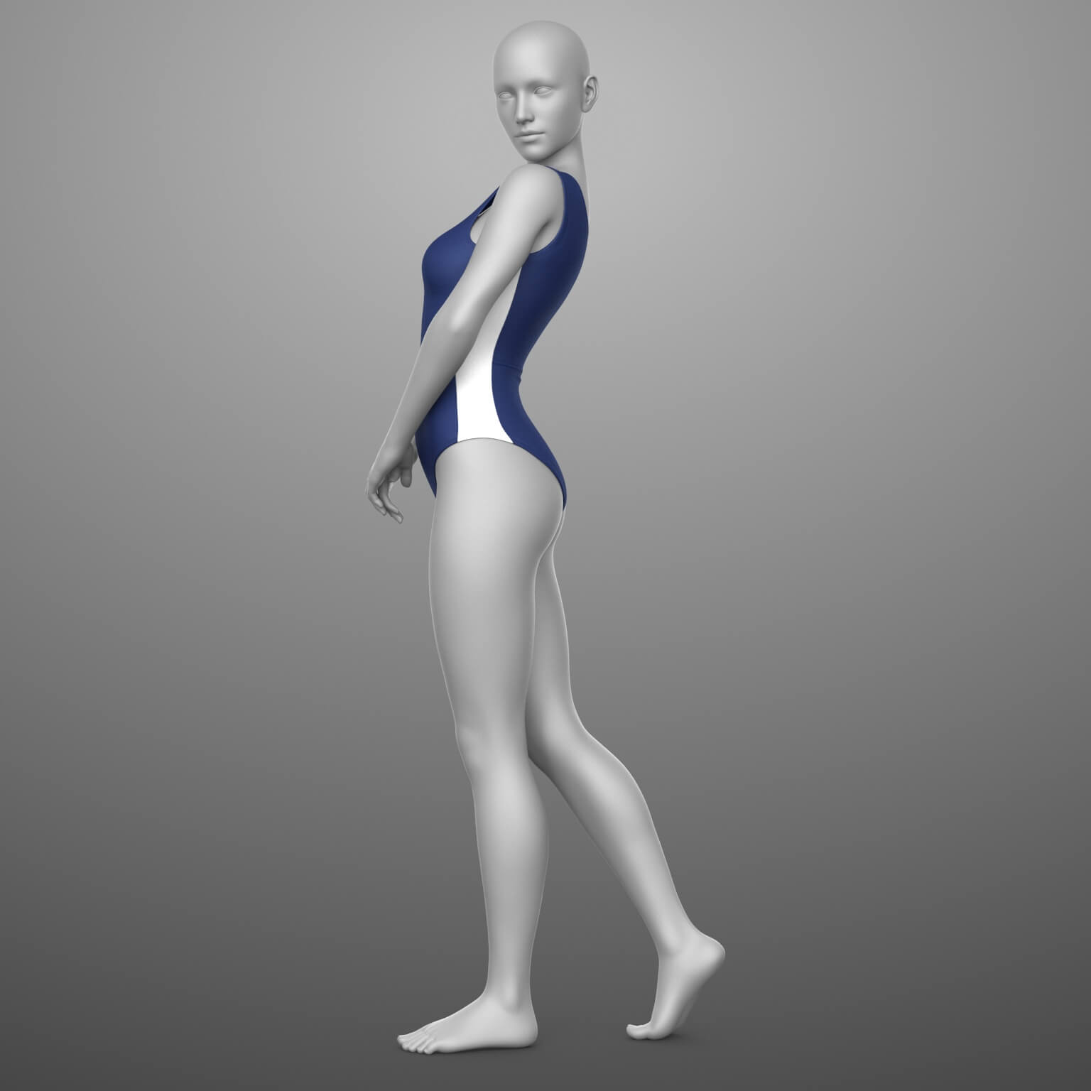 Swimsuit with Zipper G8 Female Daz Content