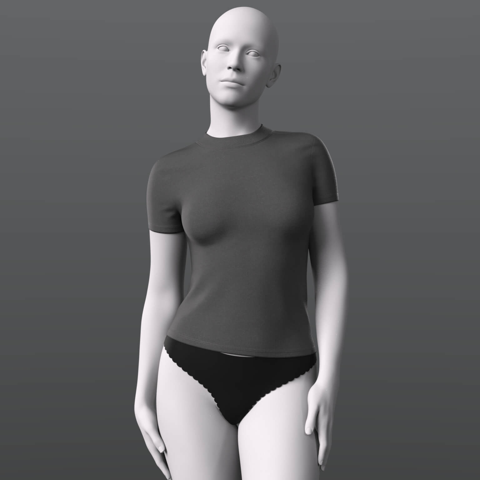 T Shirt 2v and Denim Panties G9 Daz Content