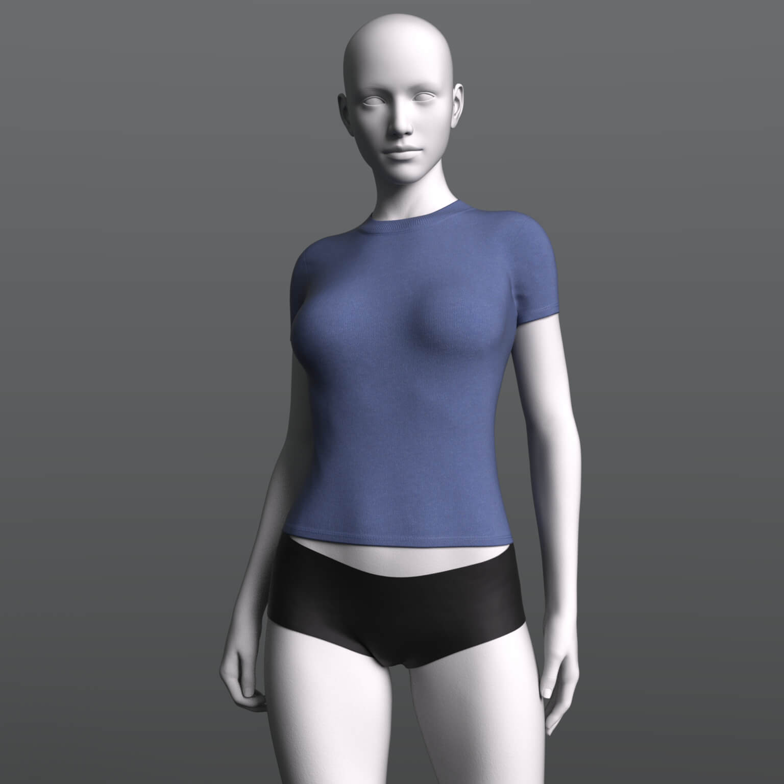 T Shirt 2v and Denim Panties G8F Daz Content
