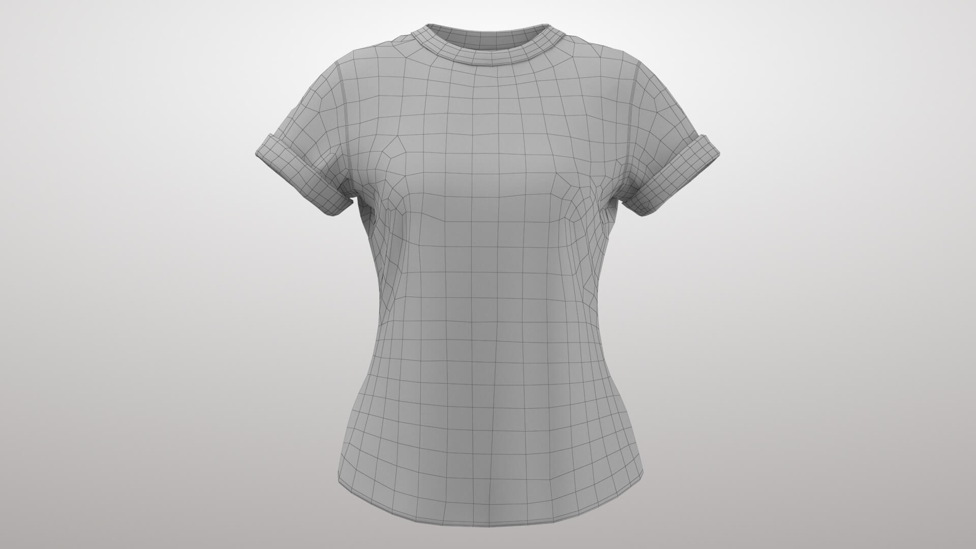 T-Shirt 2v 3D Model