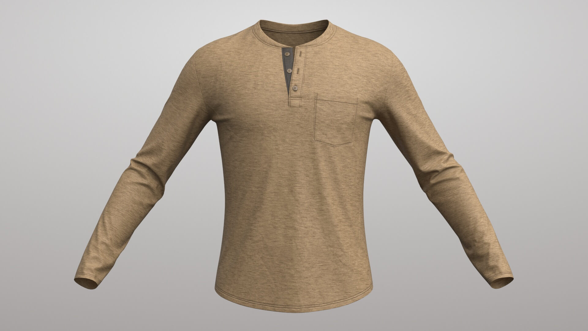 T-Shirt Male 4V 3D Model