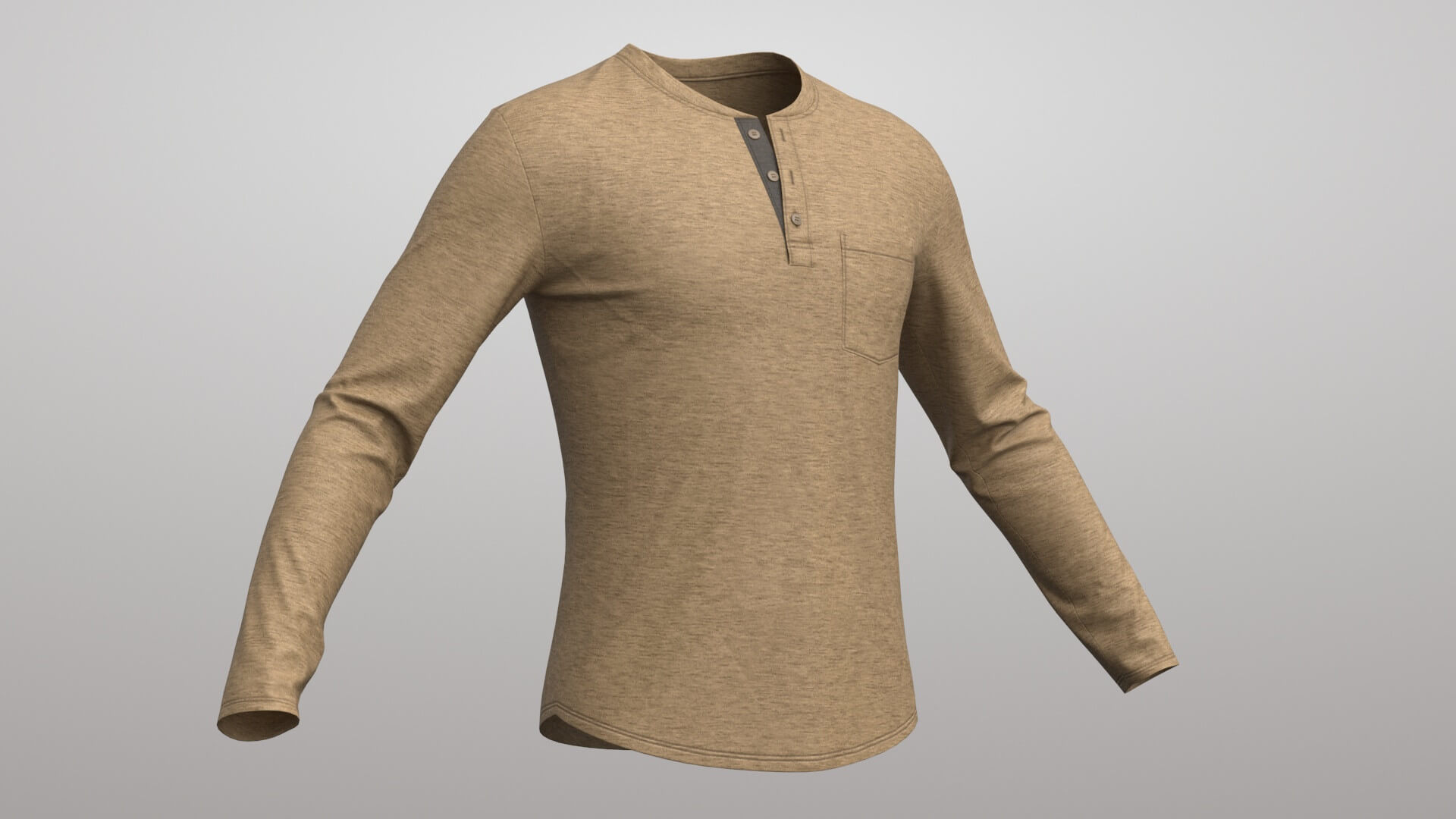 T-Shirt Male 4V 3D Model