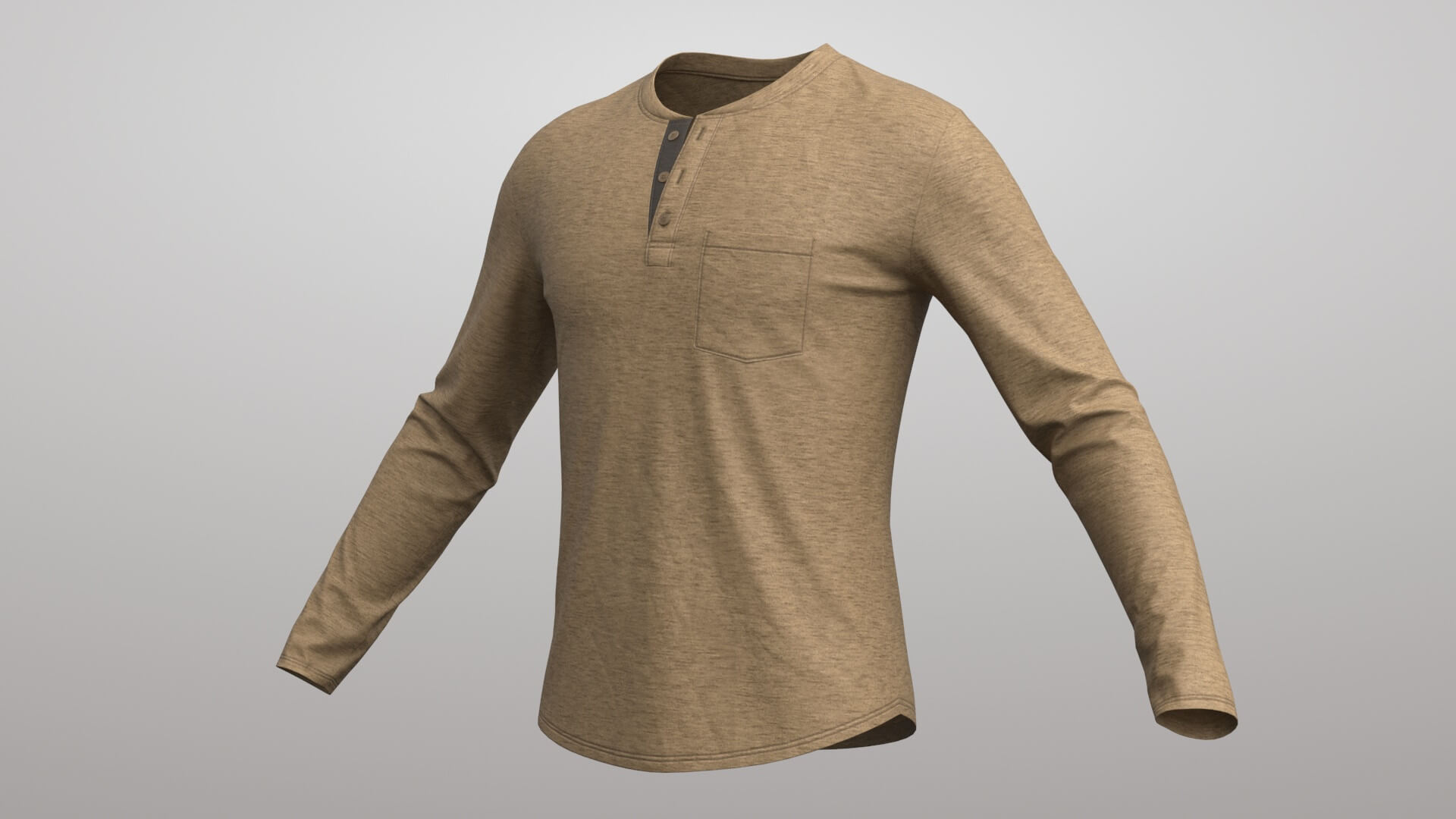 T-Shirt Male 4V 3D Model
