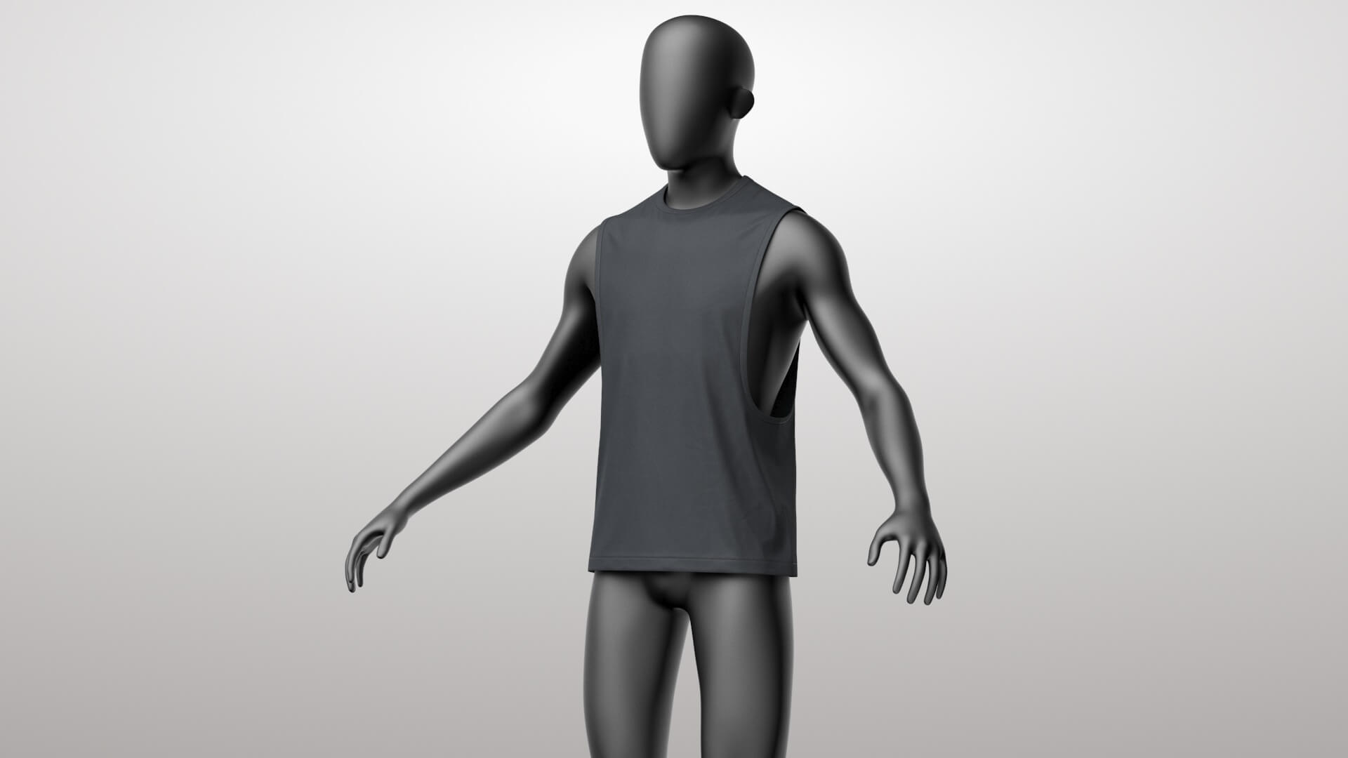 Tank Top 3v 3D Model 3D Model