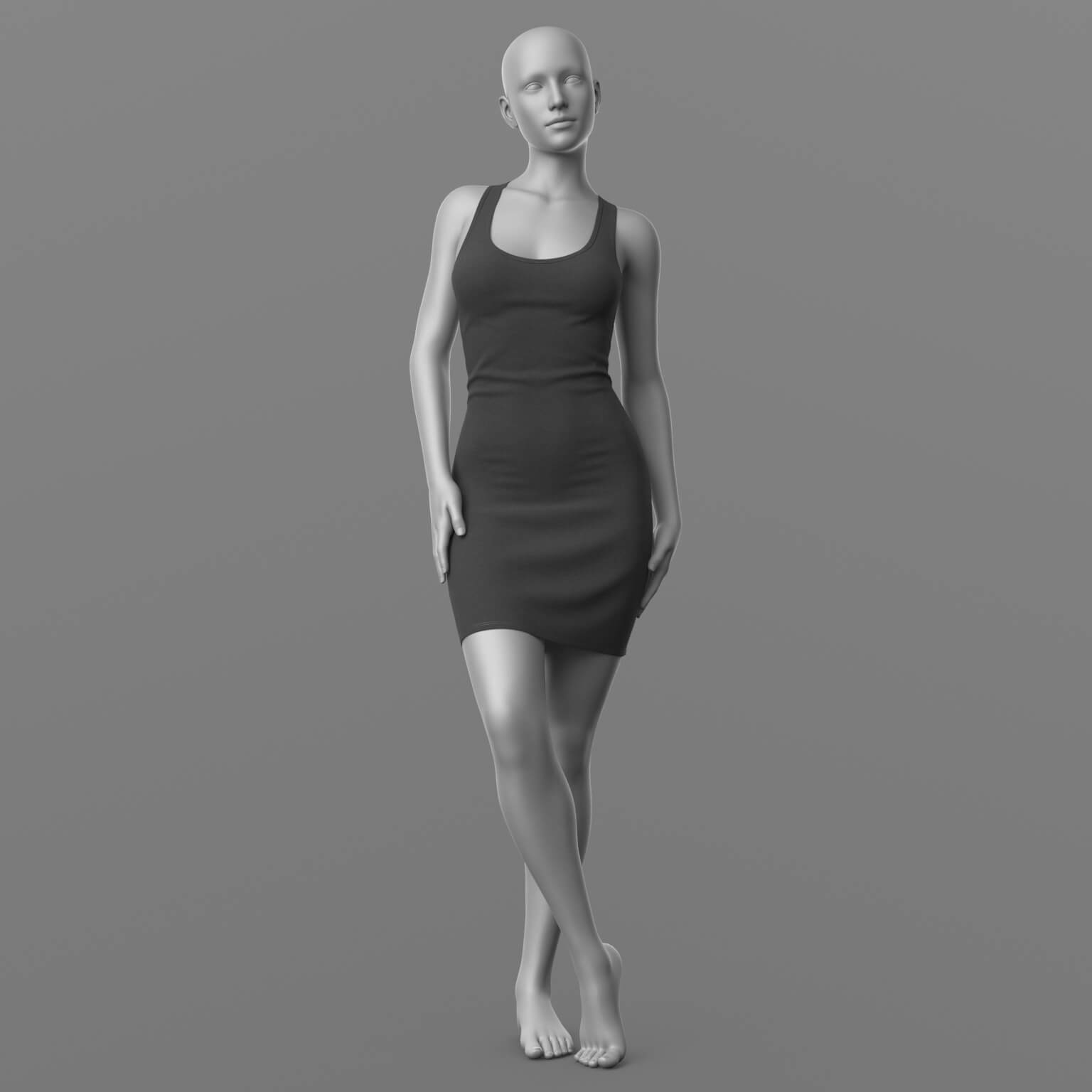 Tank Top Dress G8 Female Daz Content
