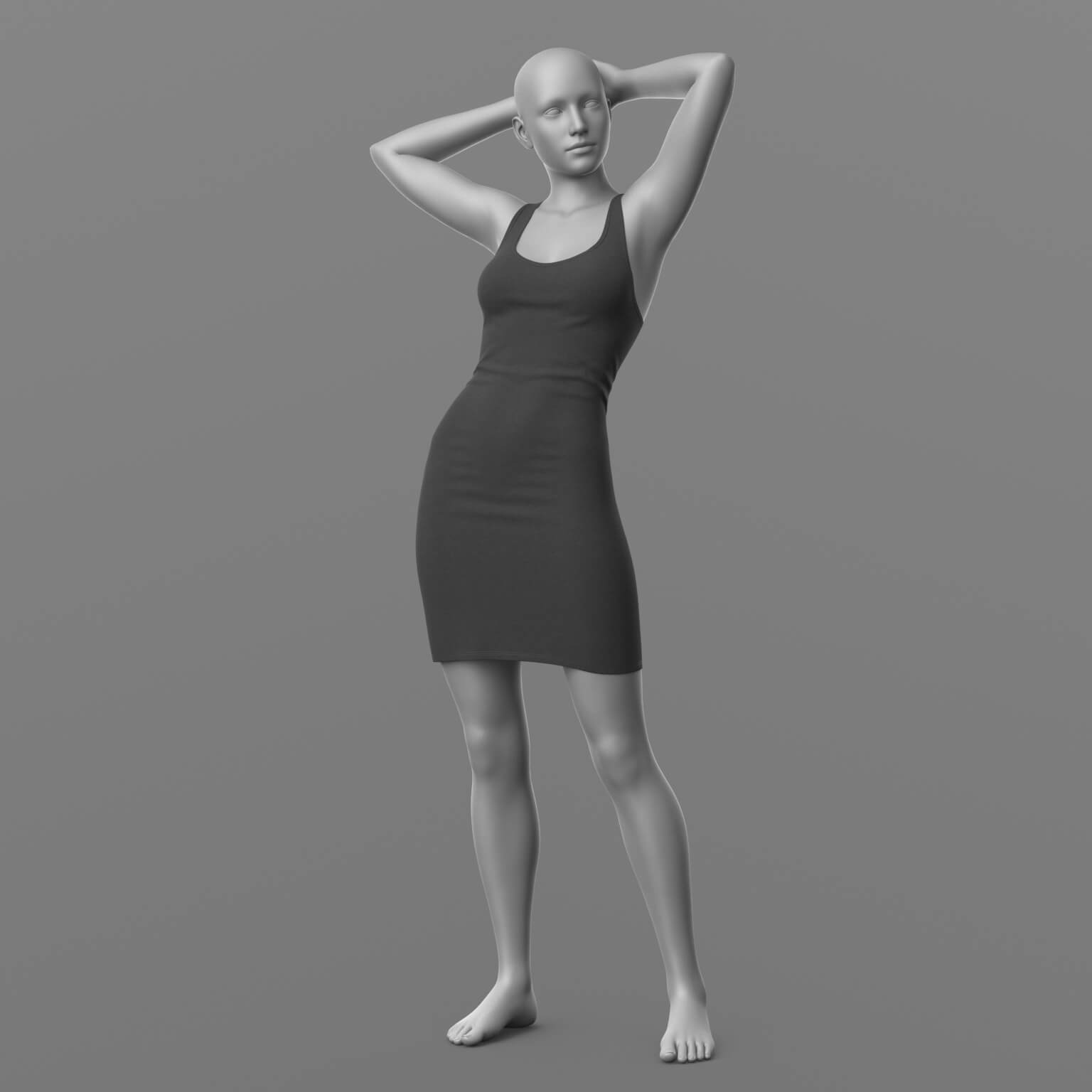 Tank Top Dress G8 Female Daz Content