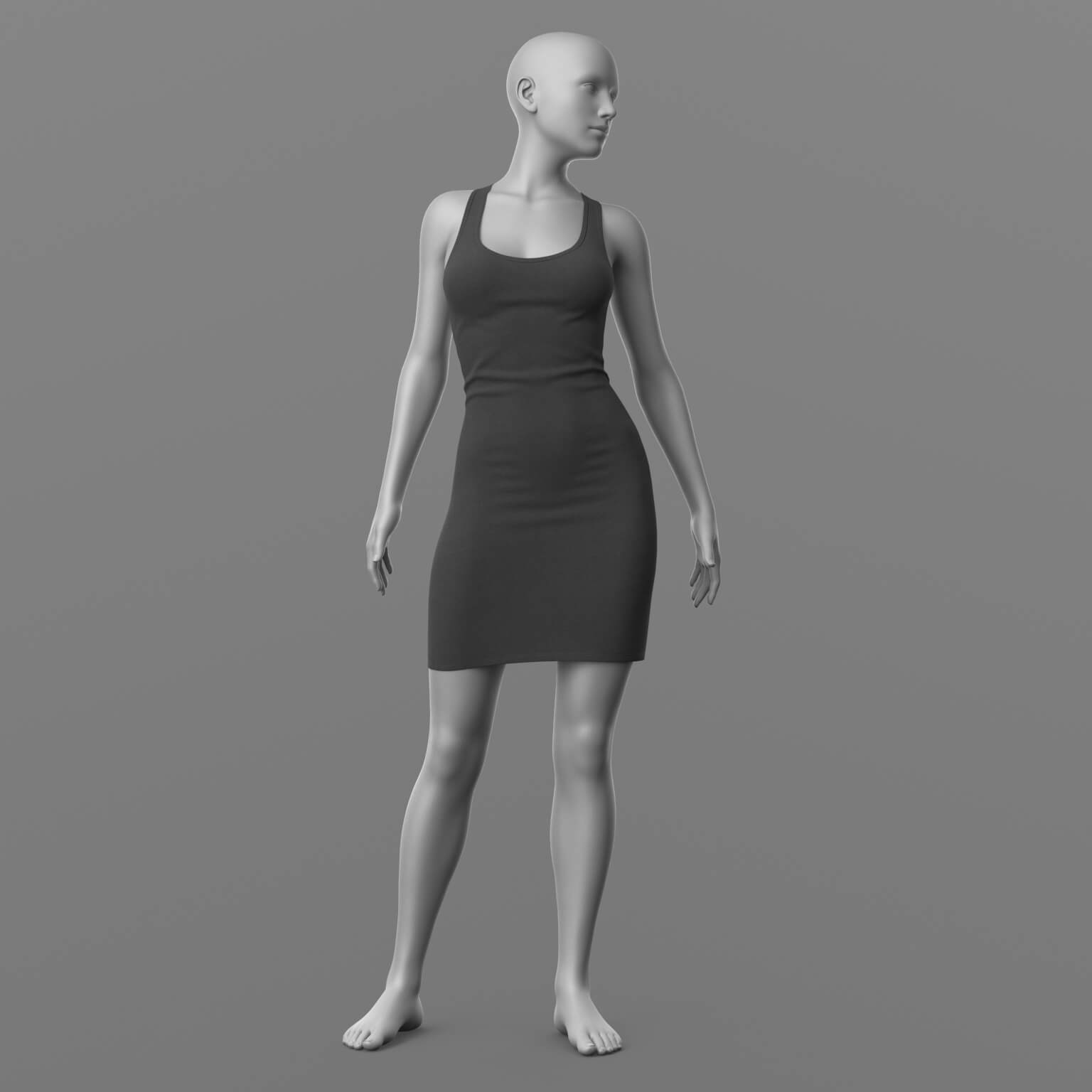 Tank Top Dress G8 Female Daz Content