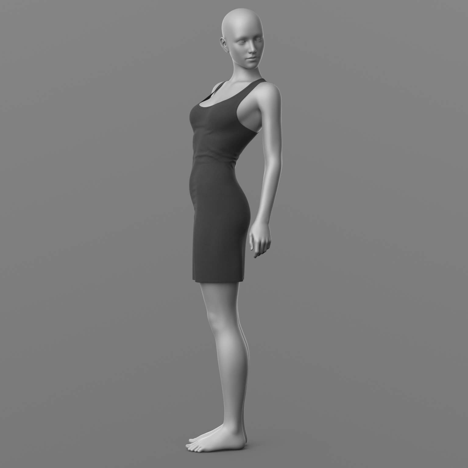 Tank Top Dress G8 Female Daz Content