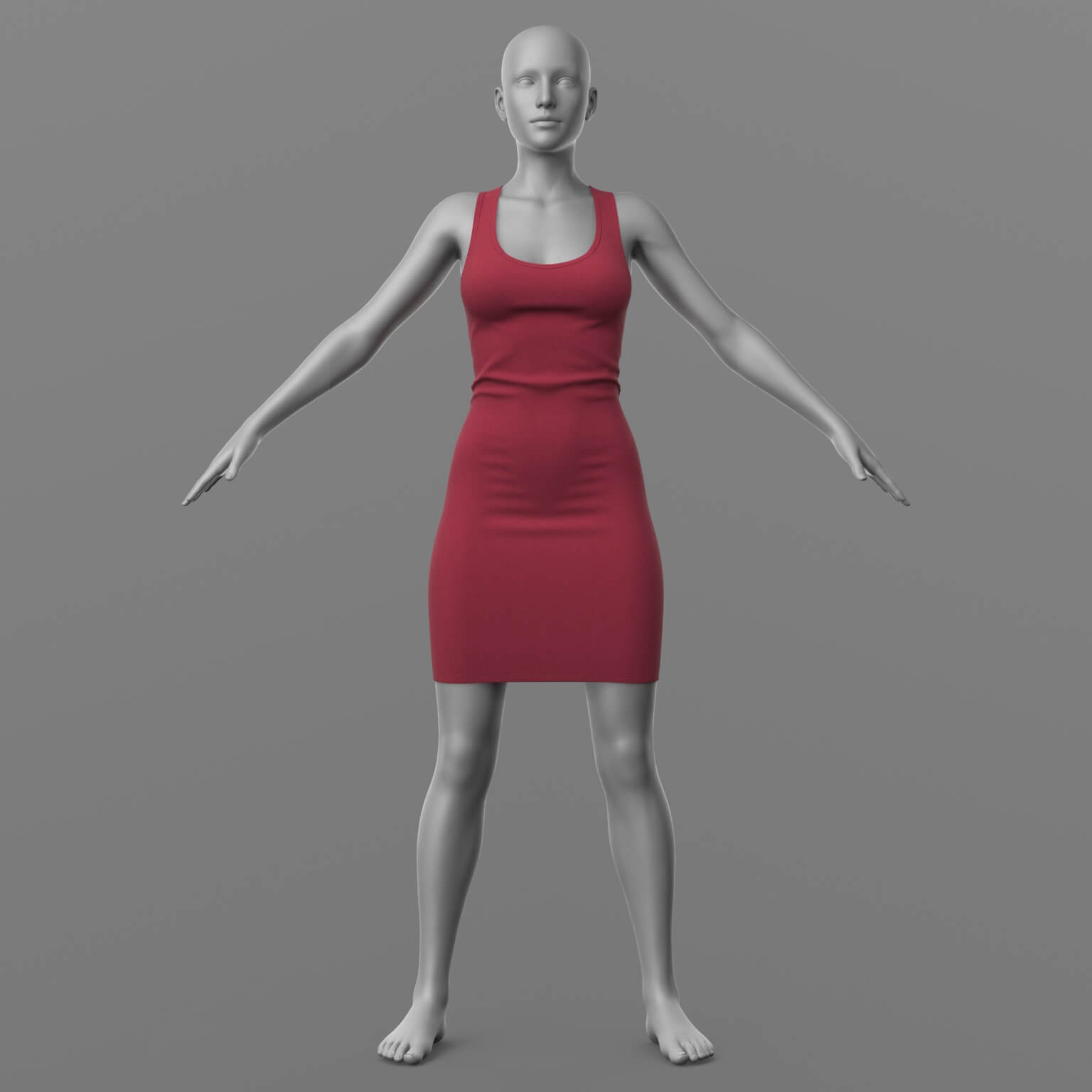 Tank Top Dress G8 Female Daz Content