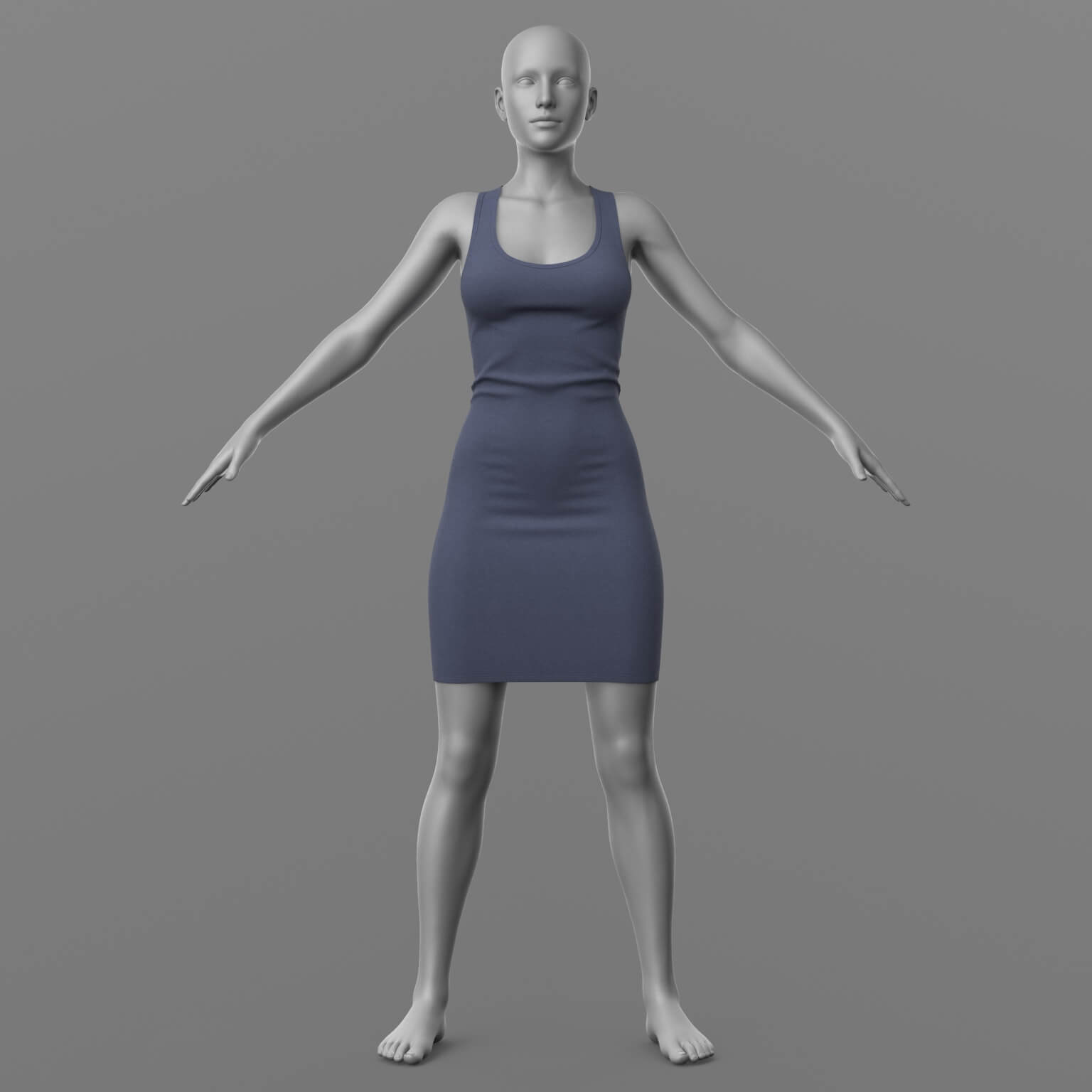 Tank Top Dress G8 Female Daz Content