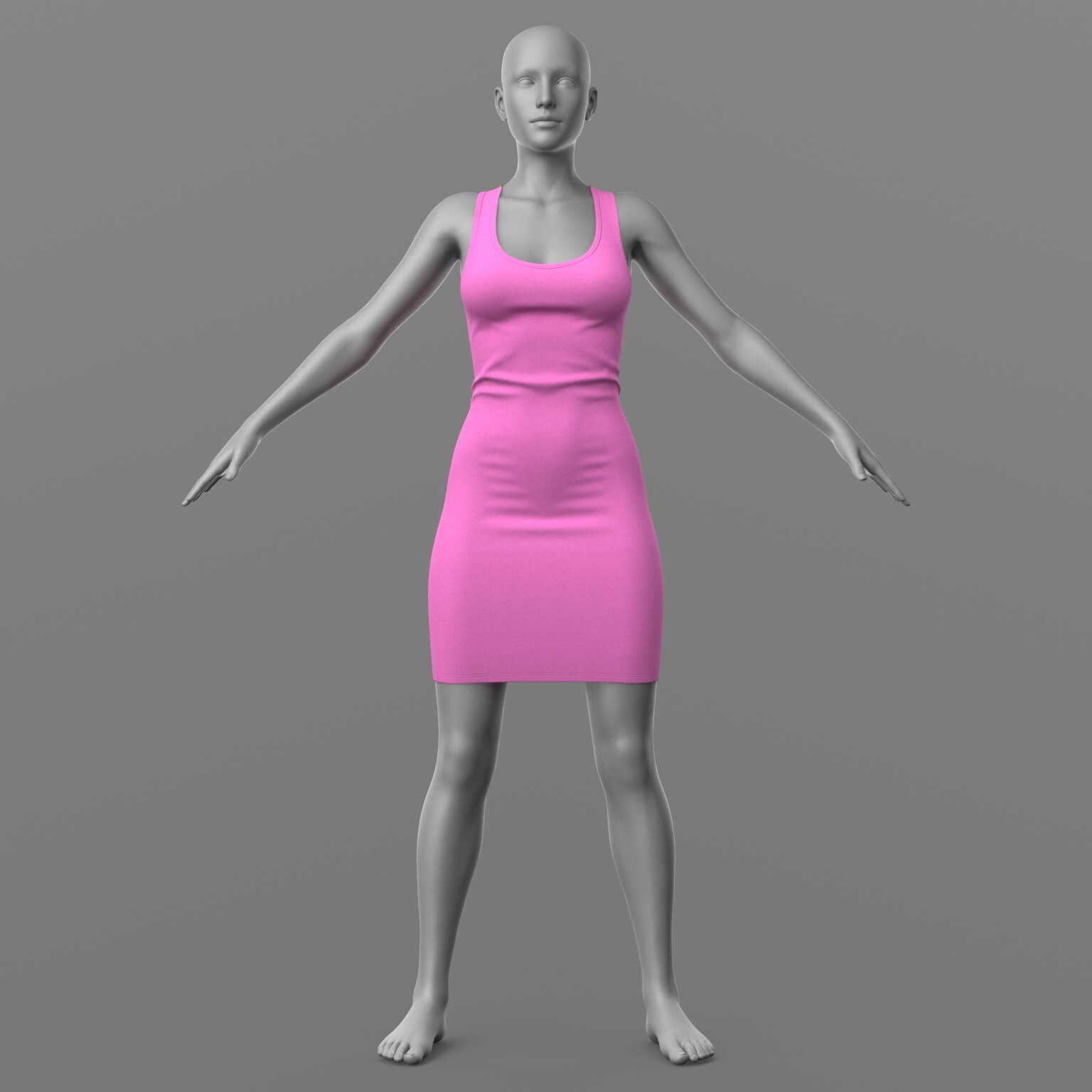 Tank Top Dress G8 Female Daz Content