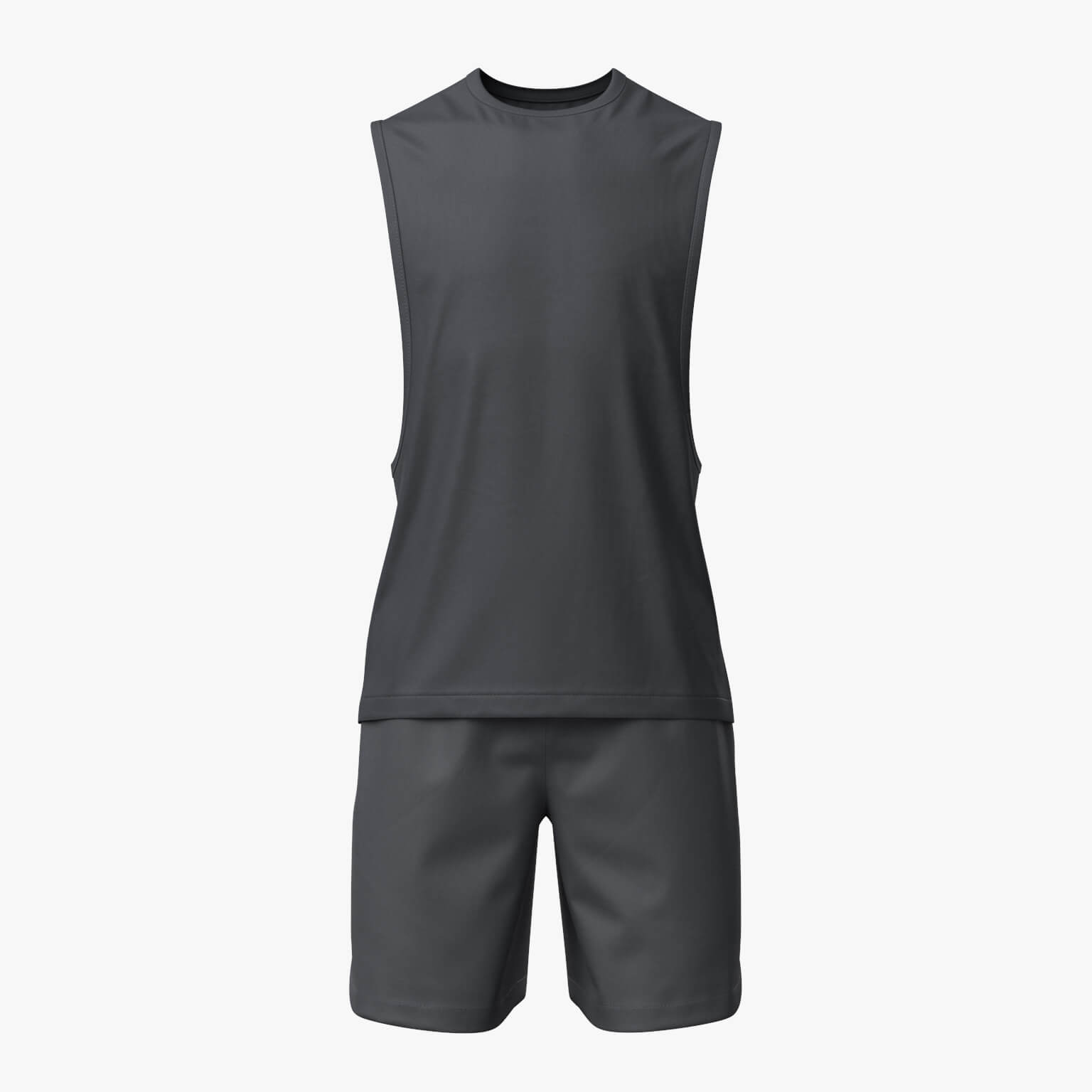 Tank Top Male 3v Shorts 3v 3D Model 3D Model