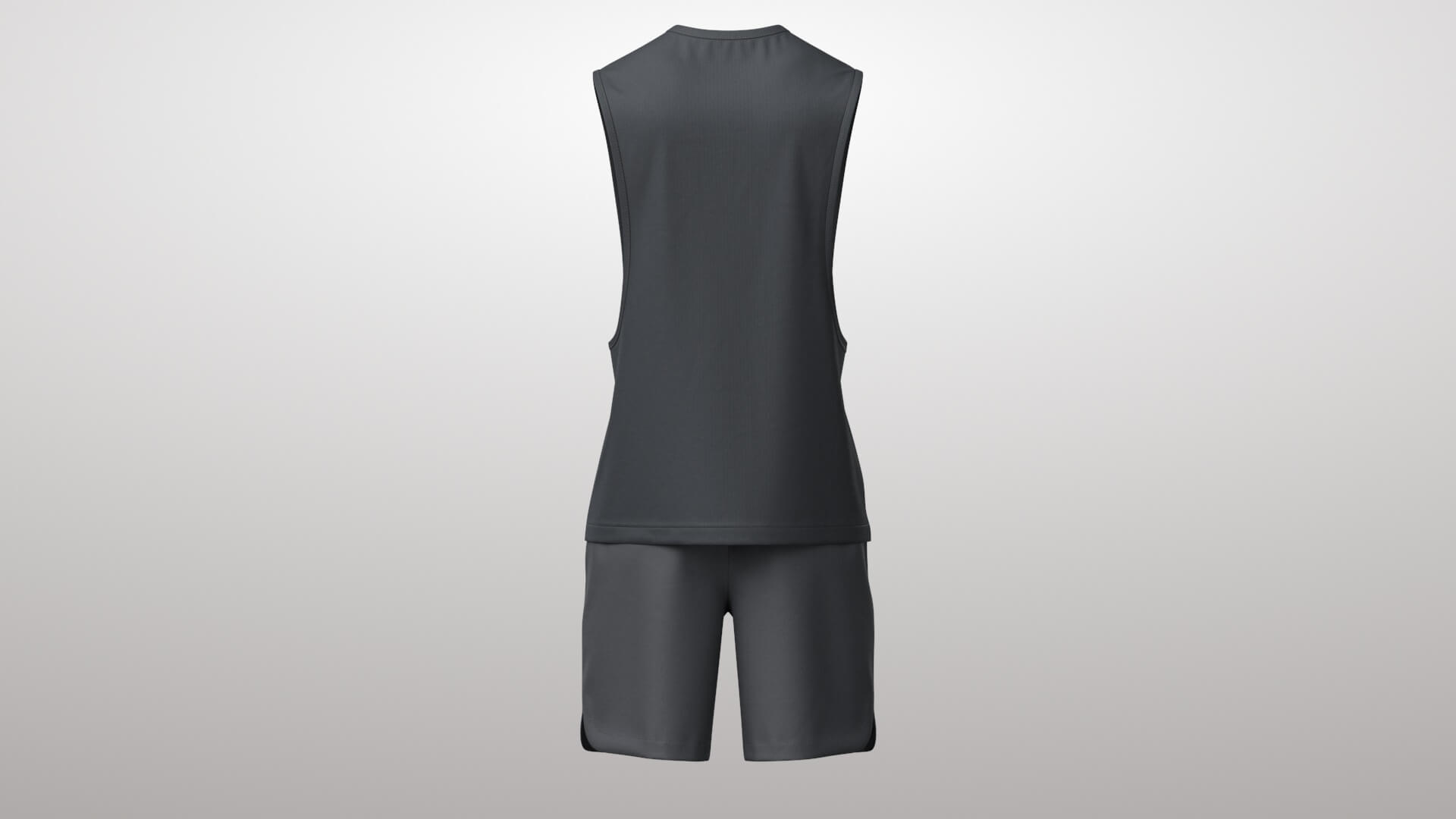 Tank Top Male 3v Shorts 3v 3D Model 3D Model