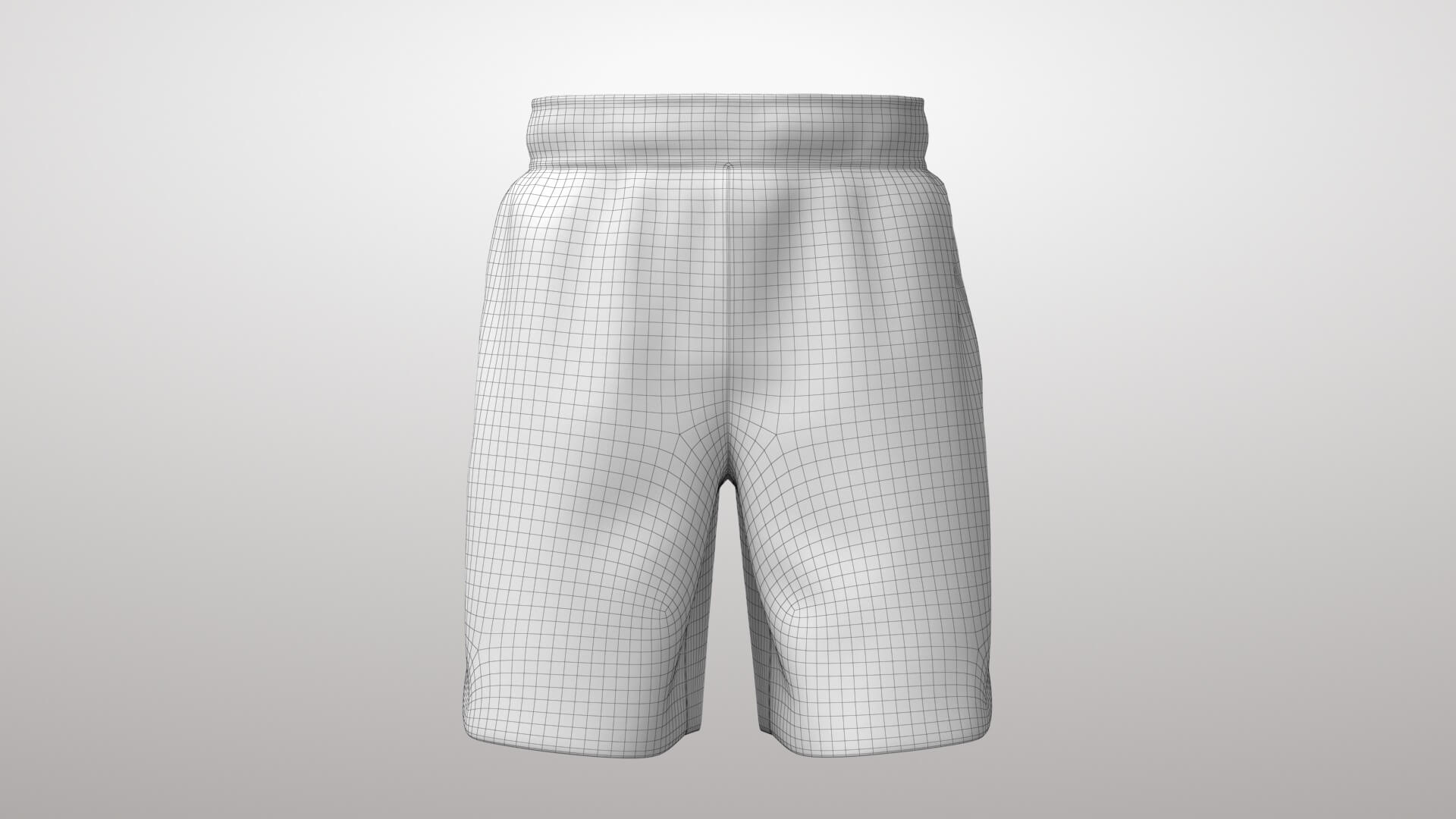 Tank Top Male 3v Shorts 3v 3D Model 3D Model