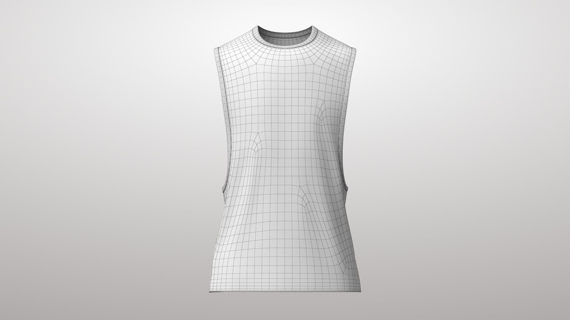 Tank Top Male 3v Shorts 3v 3D Model 3D Model