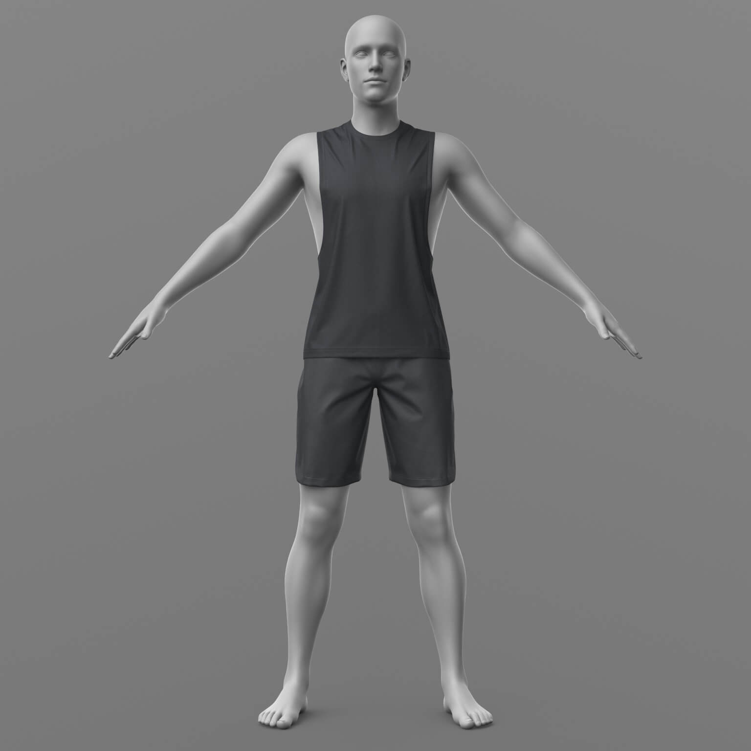 Tank Top and Shorts G8 Male Daz Daz Content