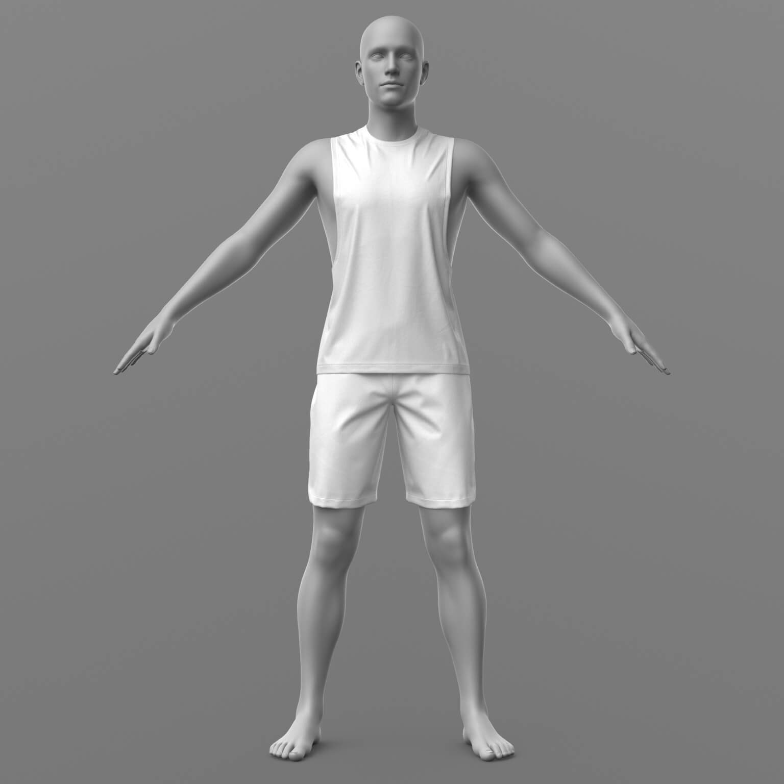 Tank Top and Shorts G8 Male Daz Daz Content