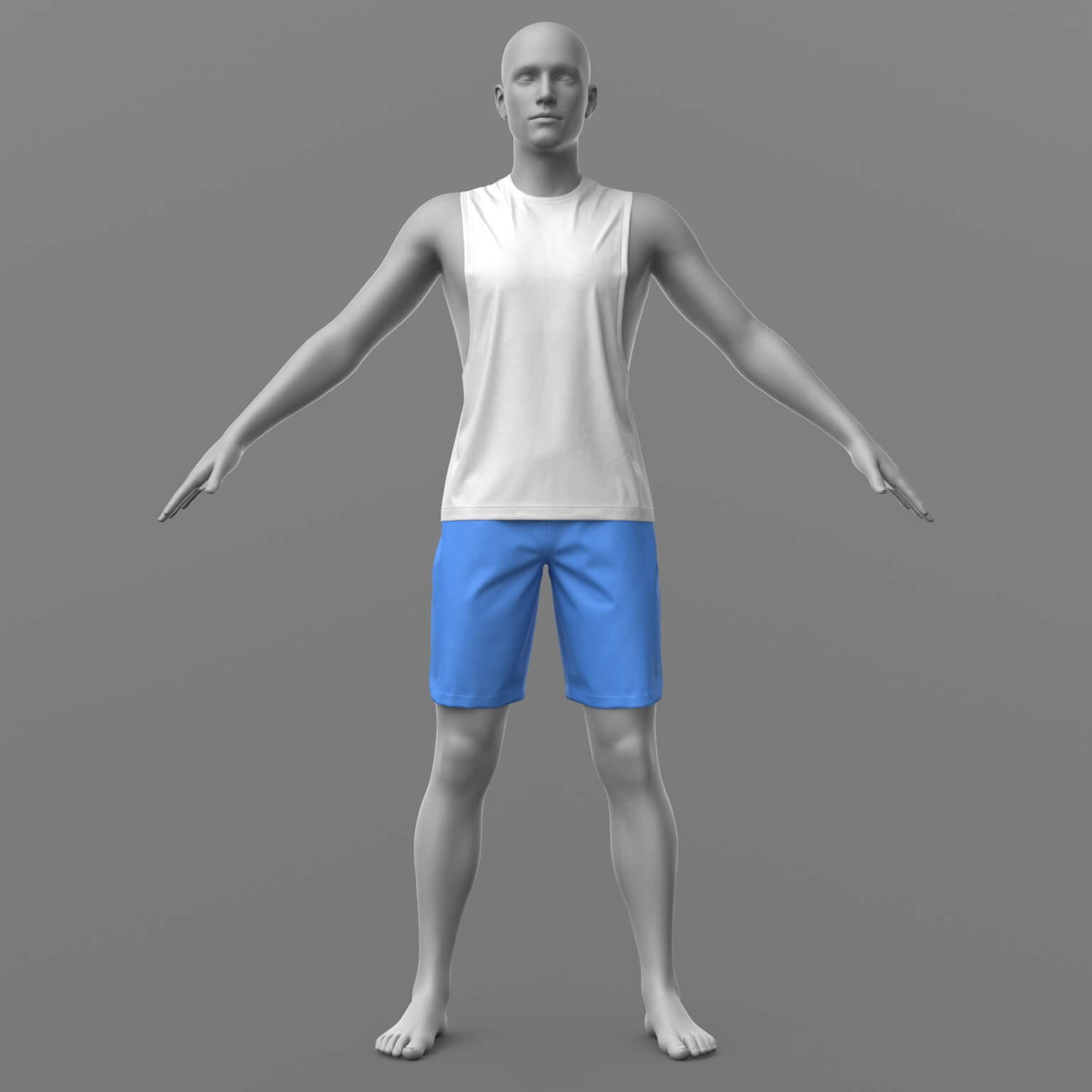 Tank Top and Shorts G8 Male Daz Daz Content