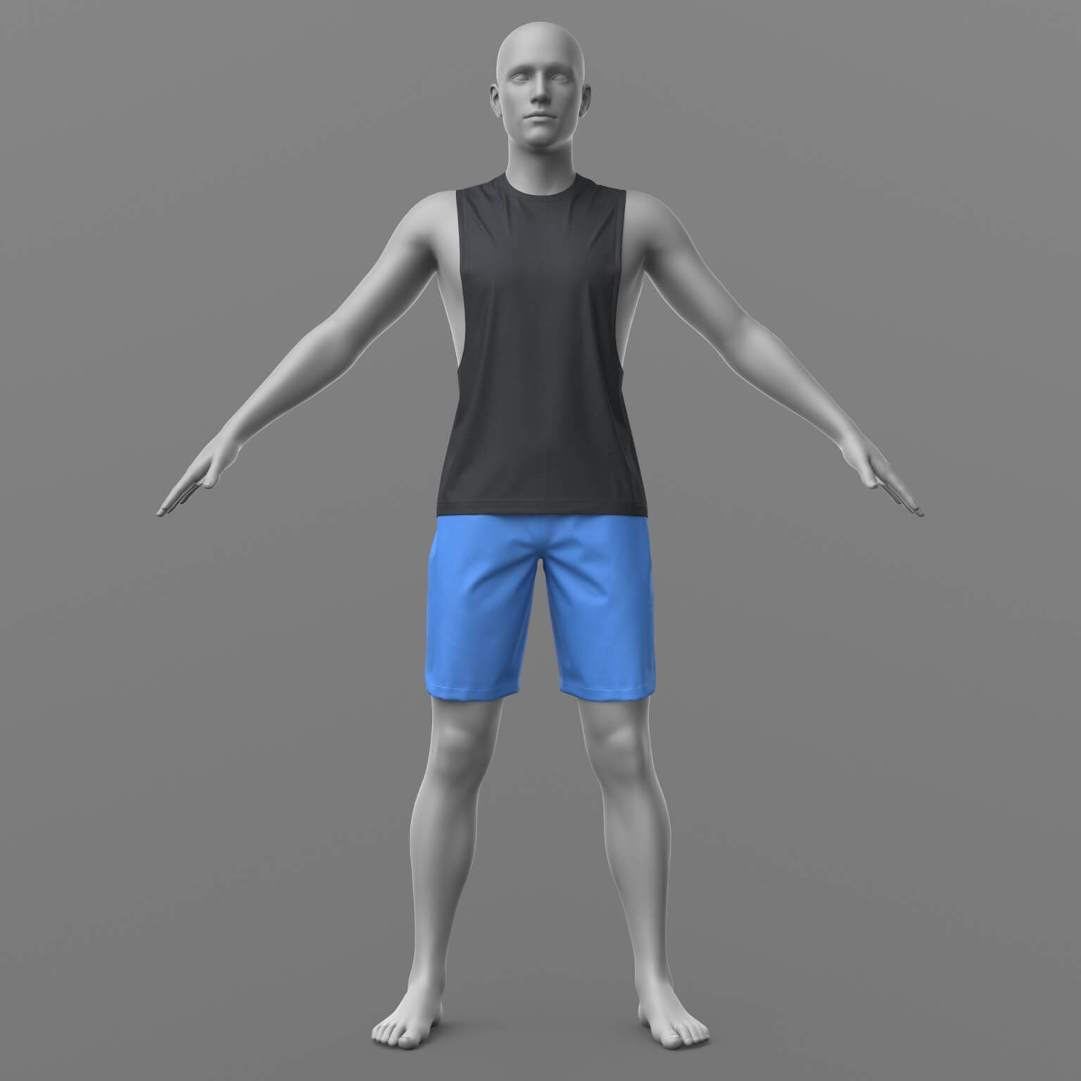 Tank Top and Shorts G8 Male Daz Daz Content