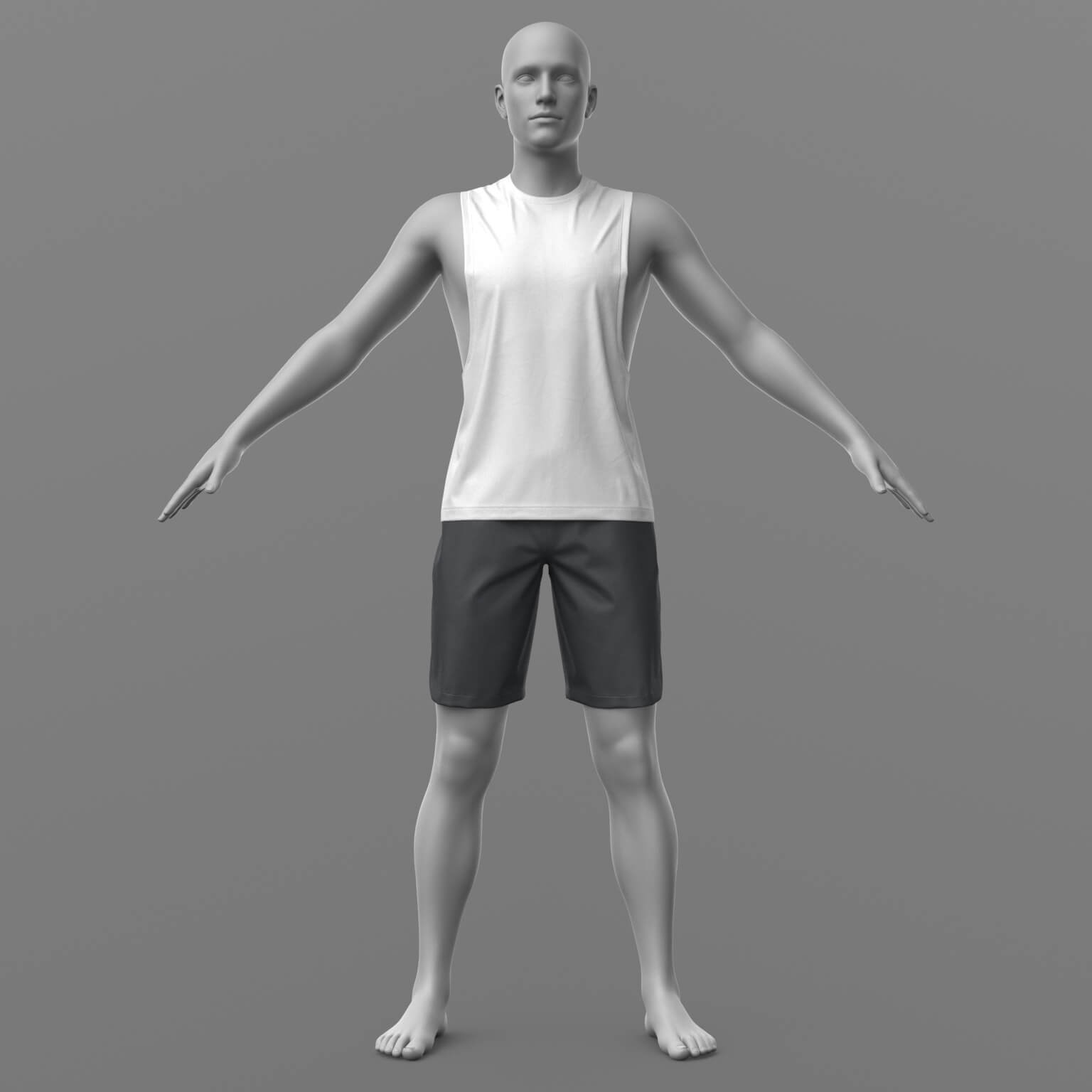Tank Top and Shorts G8 Male Daz Daz Content