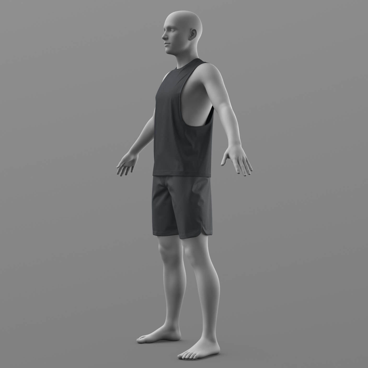 Tank Top and Shorts G8 Male Daz Daz Content