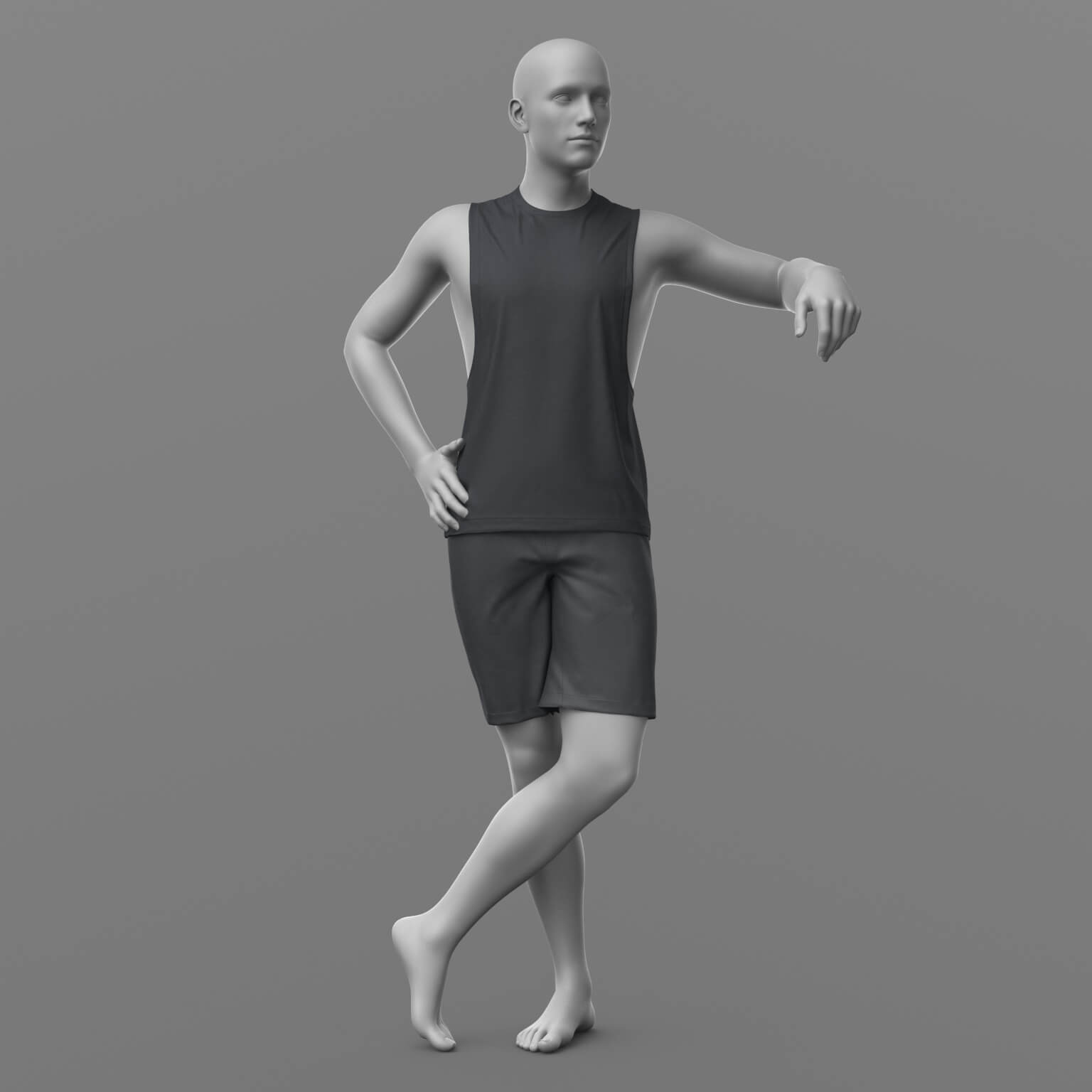 Tank Top and Shorts G8 Male Daz Daz Content