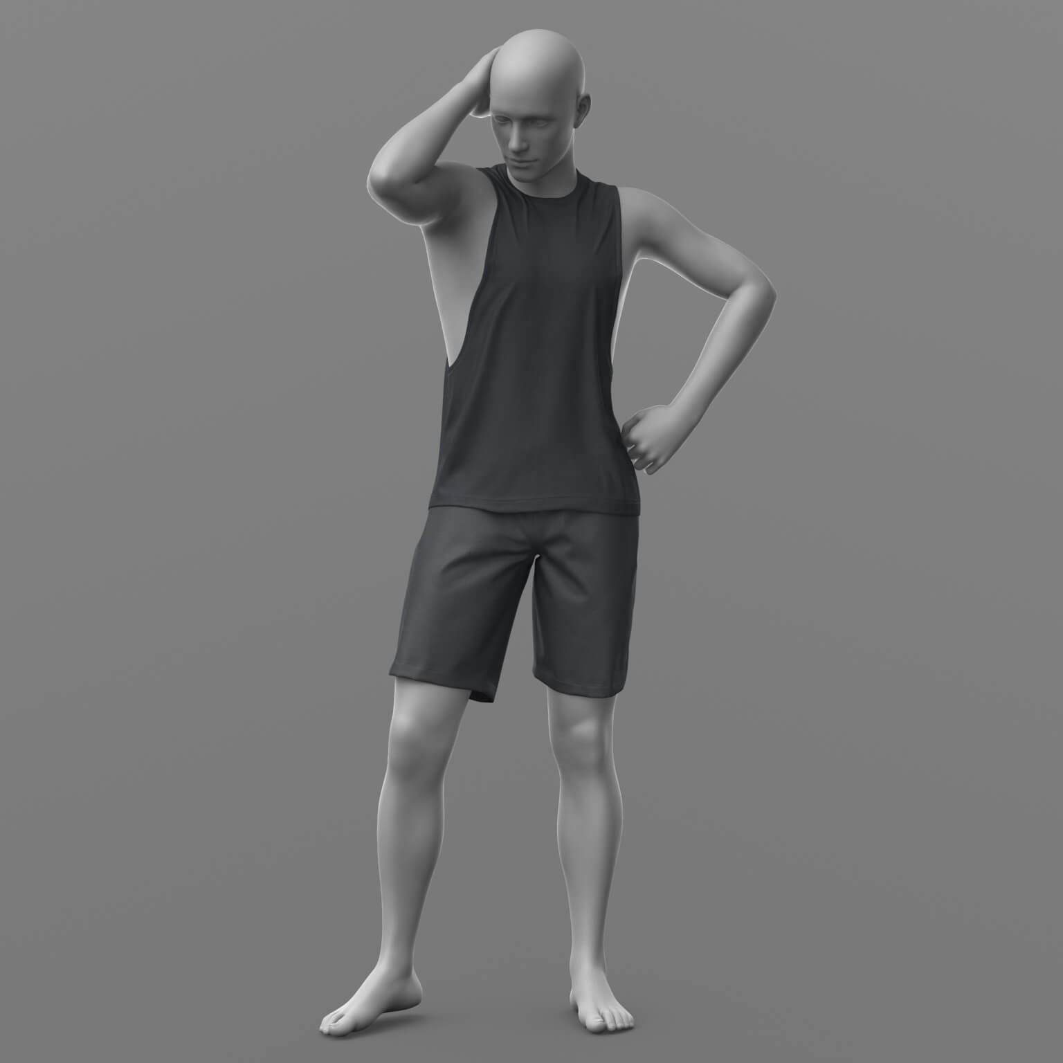 Tank Top and Shorts G8 Male Daz Daz Content