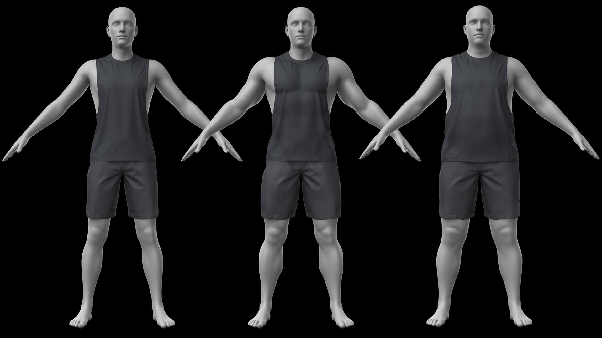 Tank Top and Shorts G8 Male Daz Daz Content