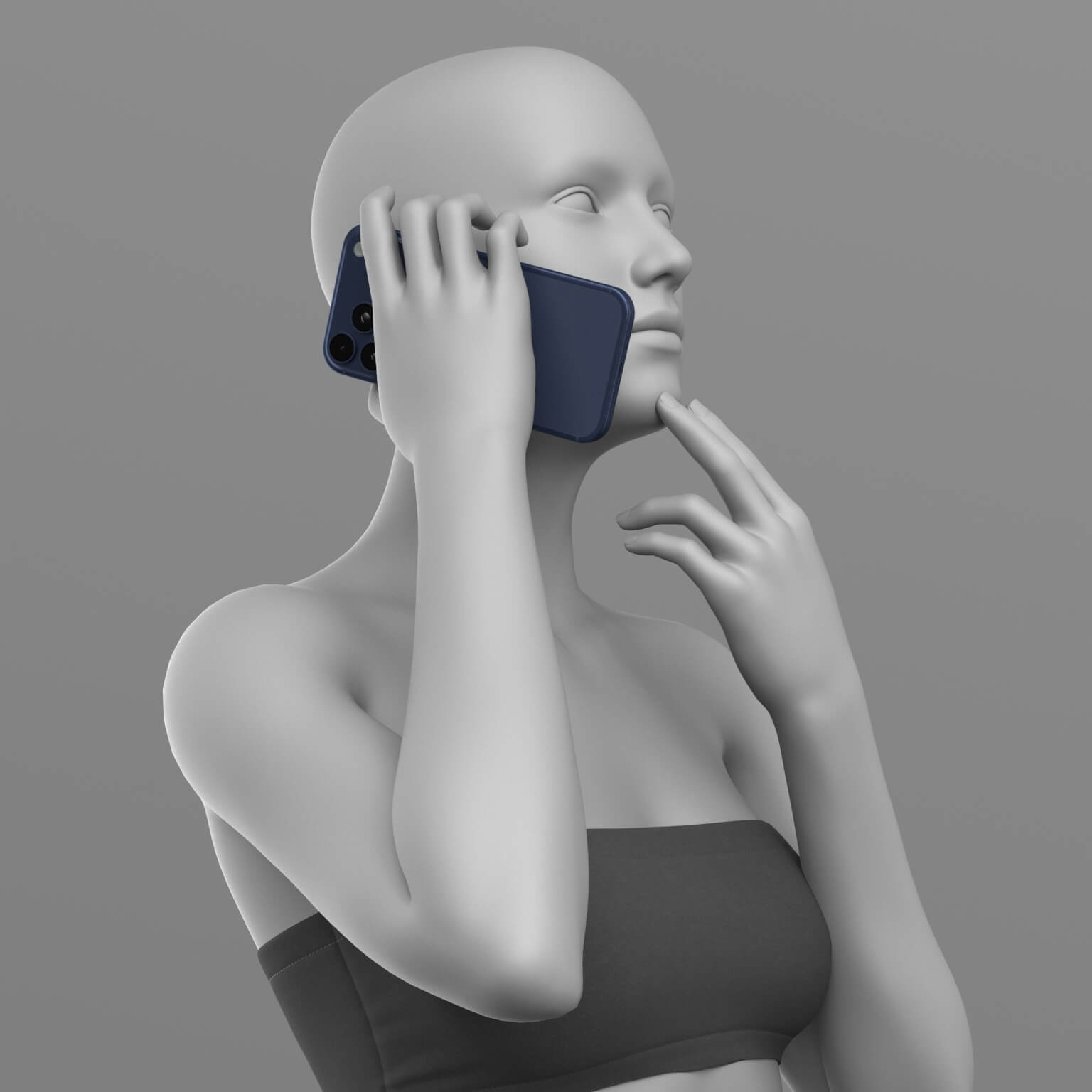 Telephone Pose and iPhone 17 Pro Max G8 Female Daz Content