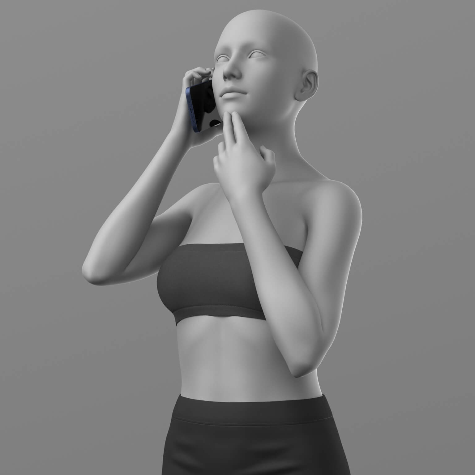 Telephone Pose and iPhone 17 Pro Max G8 Female Daz Content
