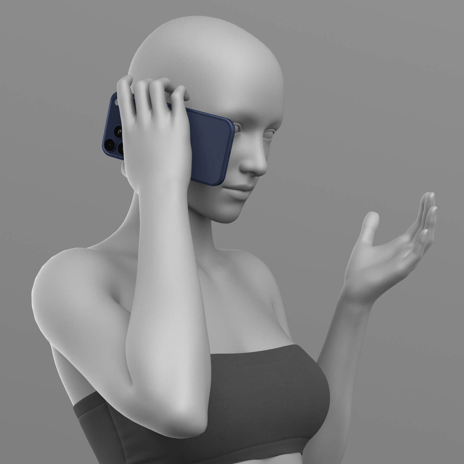 Telephone Pose and iPhone 17 Pro Max G8 Female Daz Content