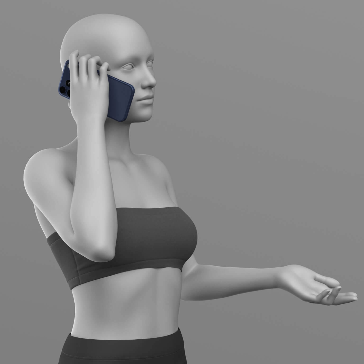 Telephone Pose and iPhone 17 Pro Max G8 Female Daz Content