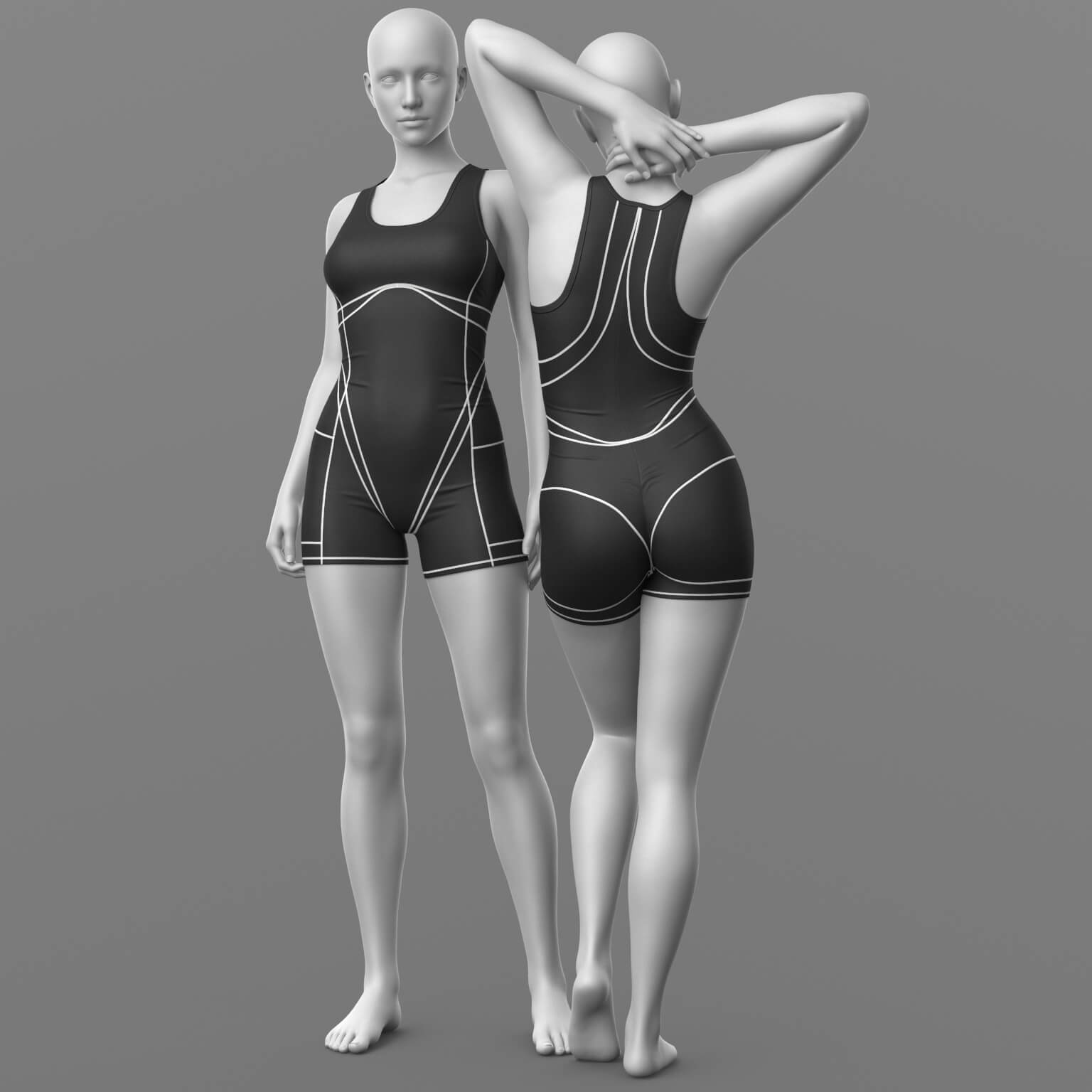 Textures Stitches Wrestling Overalls G8 G9 Daz Content