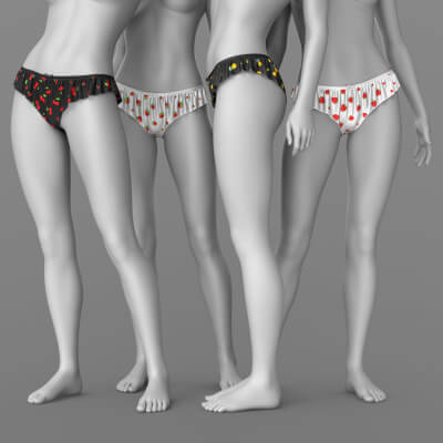 Textures Berries Panties Flouncy G8 G9