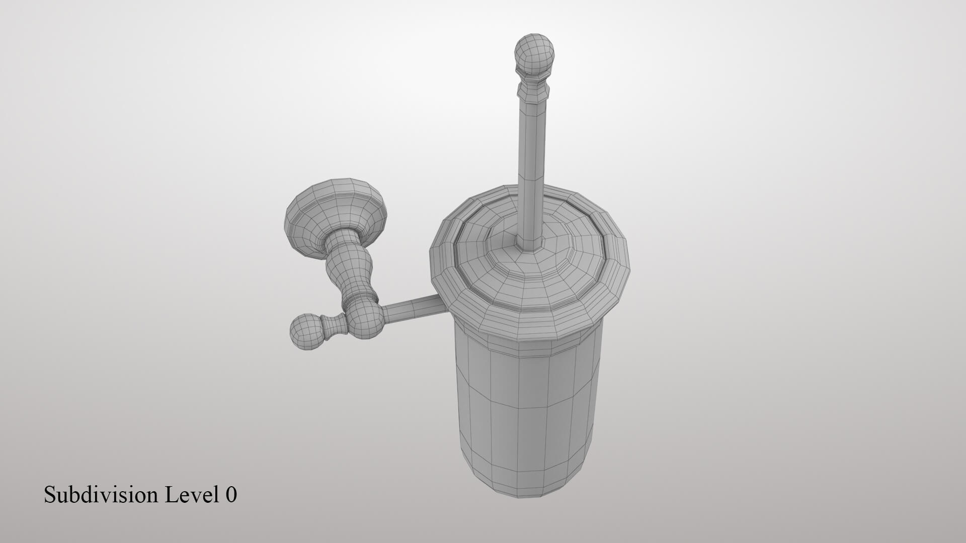 Toilet Brush 3D Model