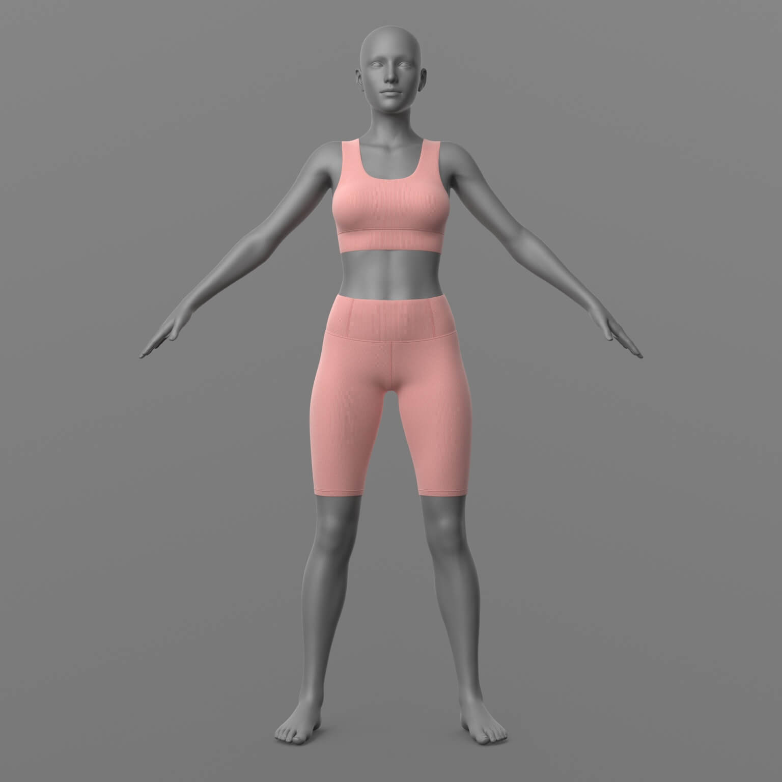 Top and Leggings 2v G8 Female Daz Content