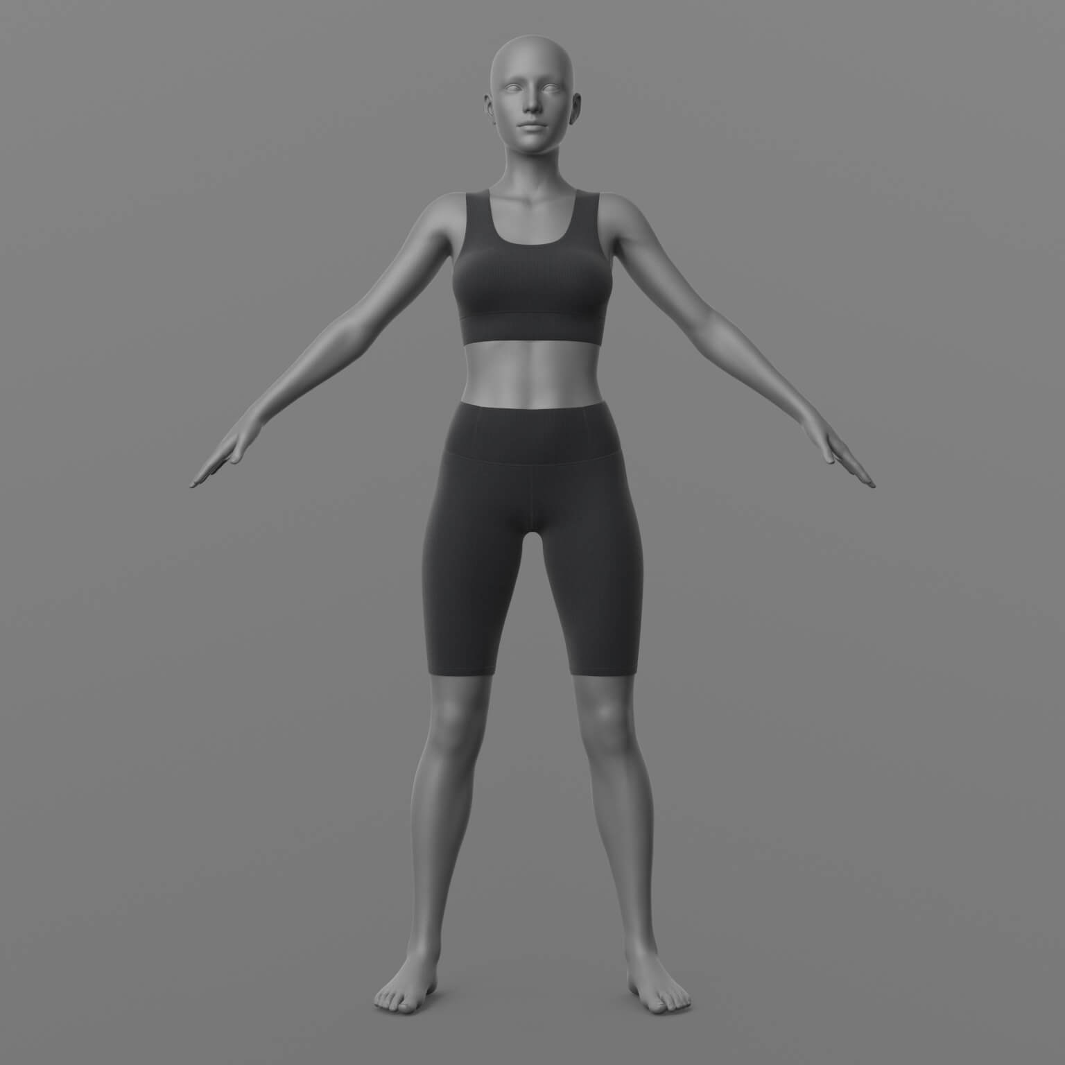 Top and Leggings 2v G8 Female Daz Content