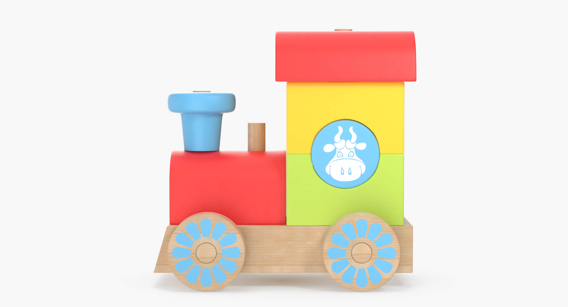 Toy Train Constructor 3D Model