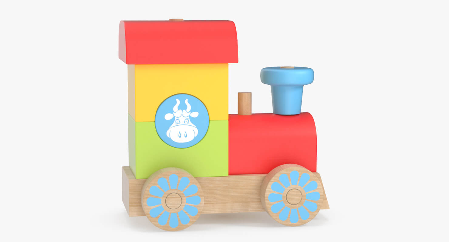 Toy Train Constructor 3D Model