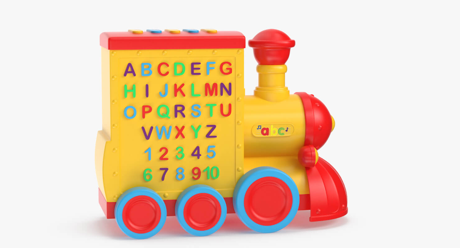 Toy Train Musical 3D Model