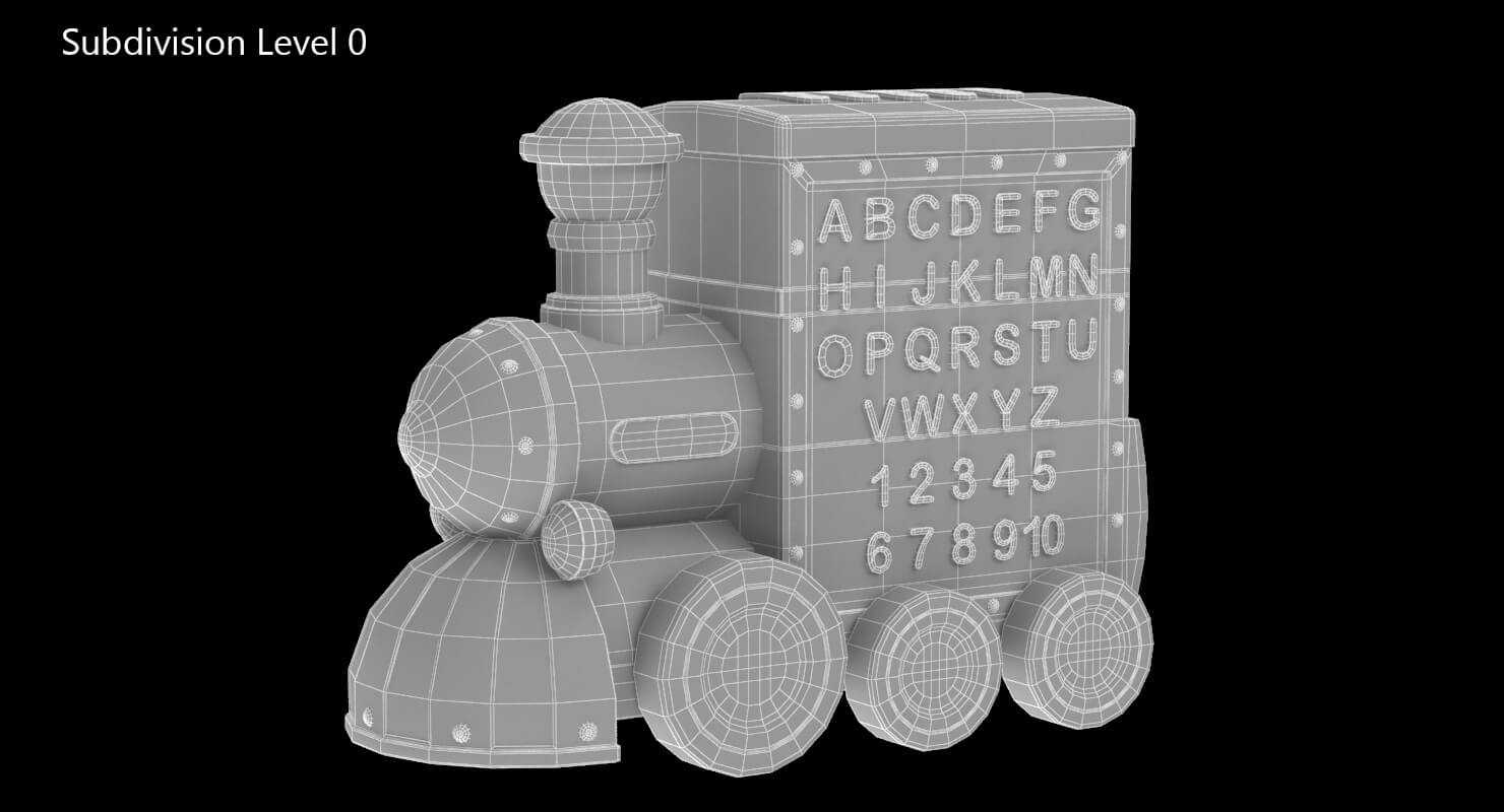 Toy Train Musical 3D Model