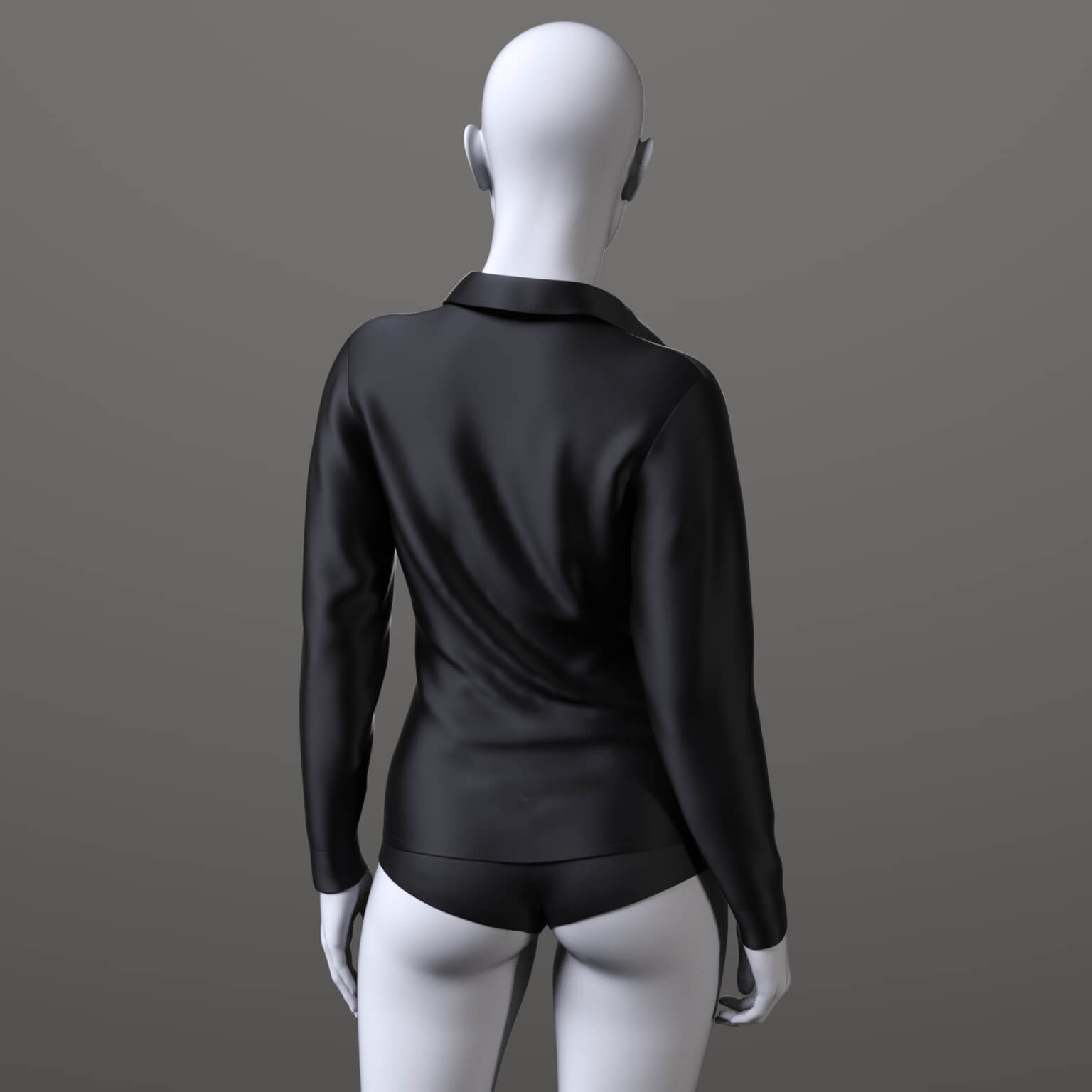 Unbuttoned Blouse and Skirt Long G9 Daz Content