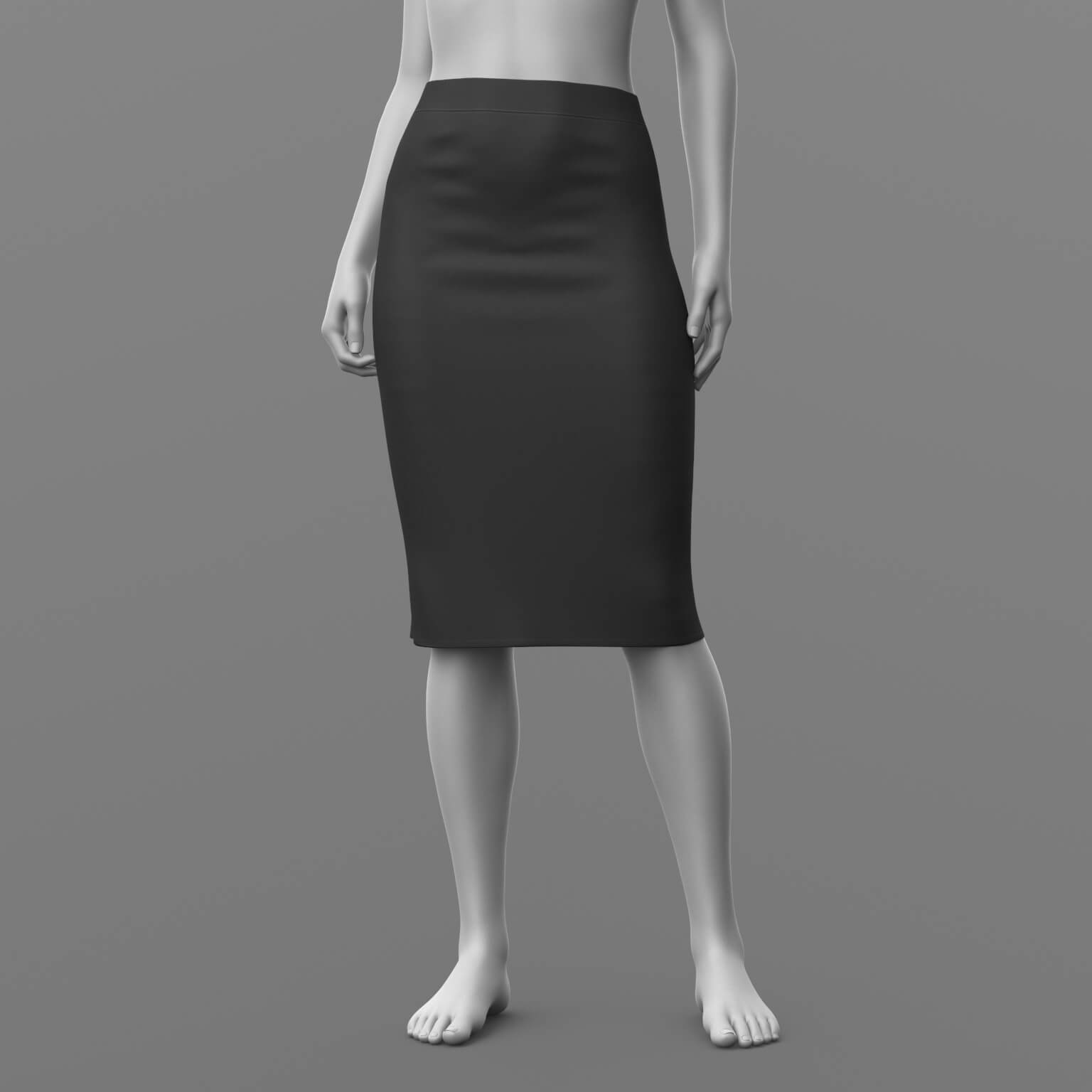 Unbuttoned Blouse and Skirt Long G9 Daz Content