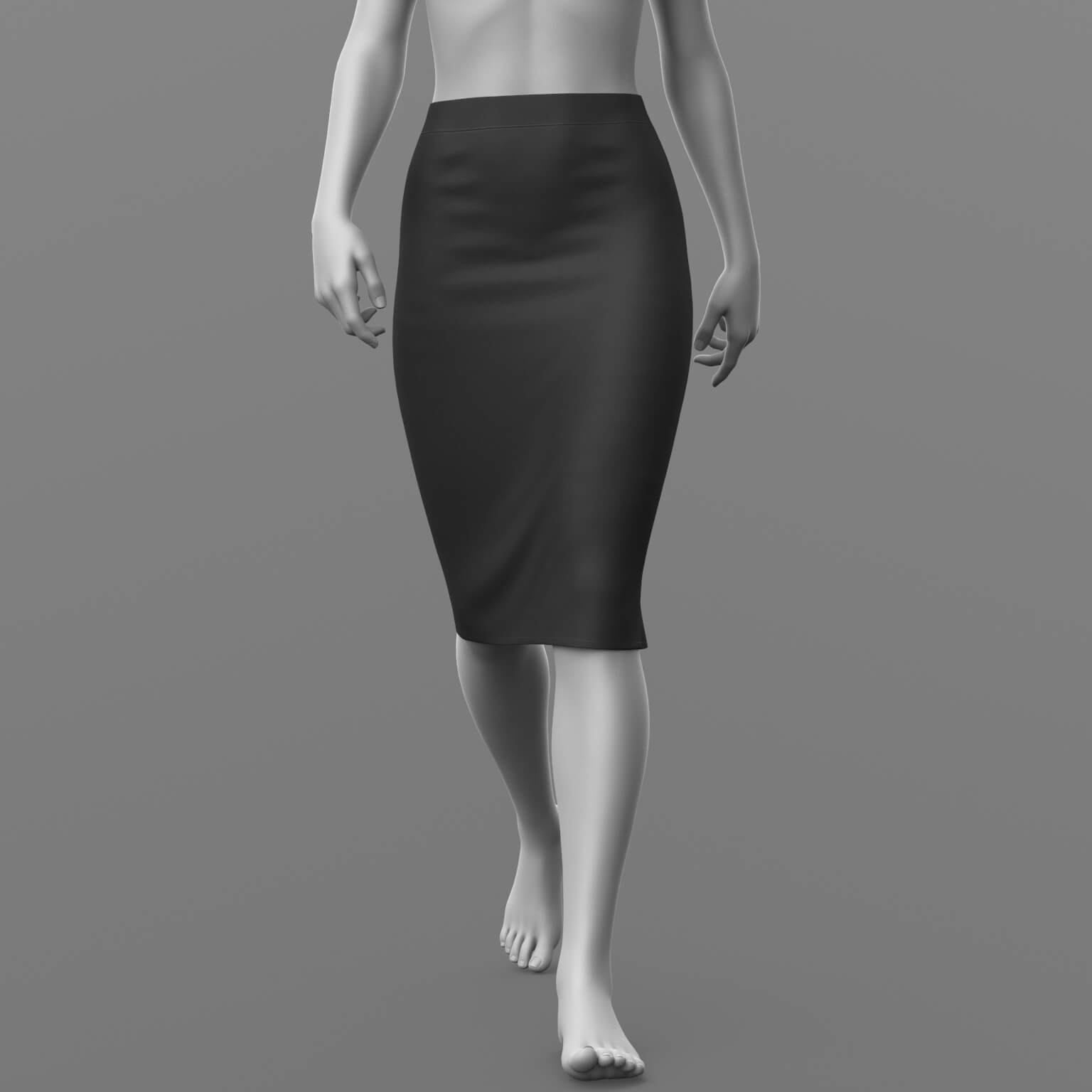 Unbuttoned Blouse and Skirt Long G9 Daz Content