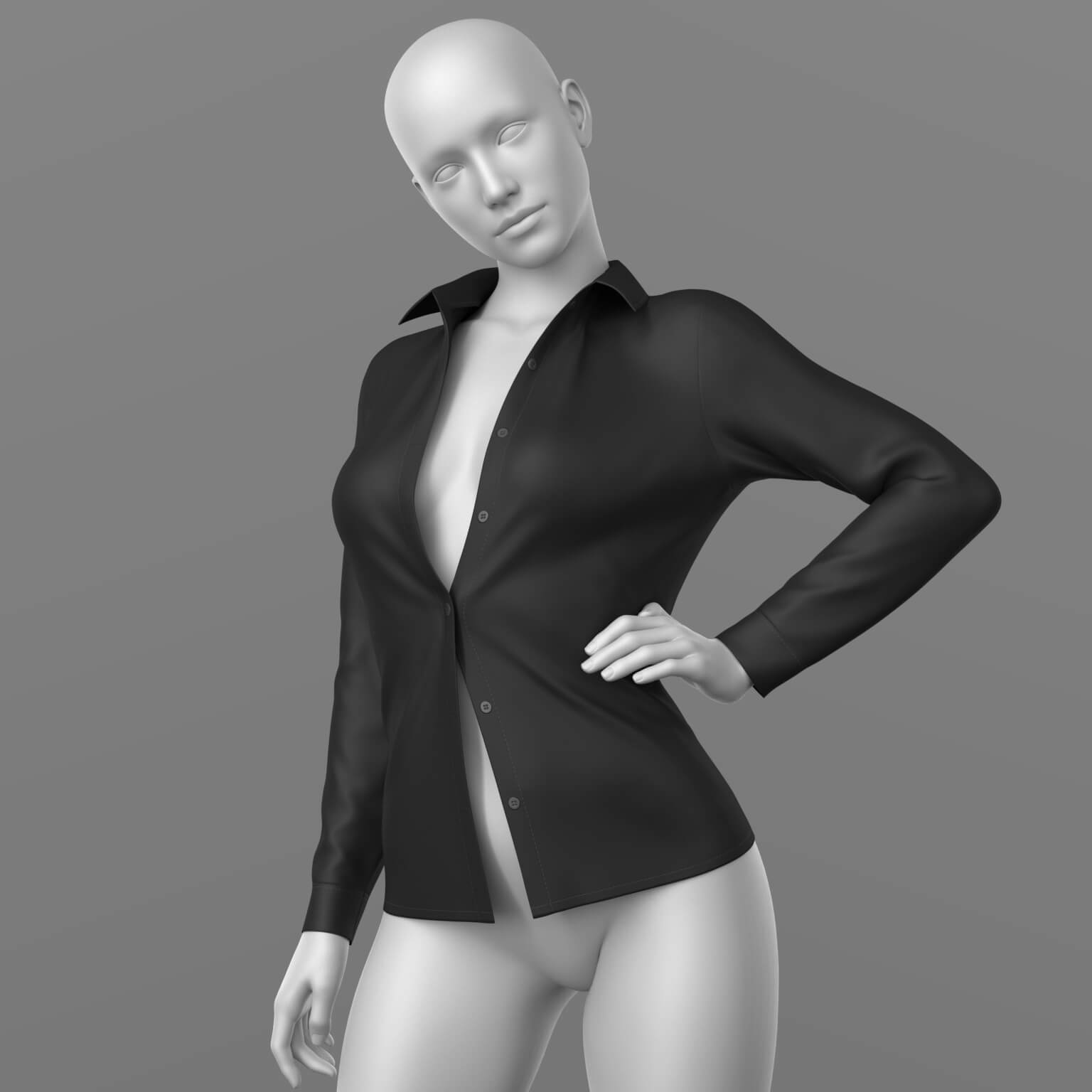 Unbuttoned Blouse G9 G8F Daz Content