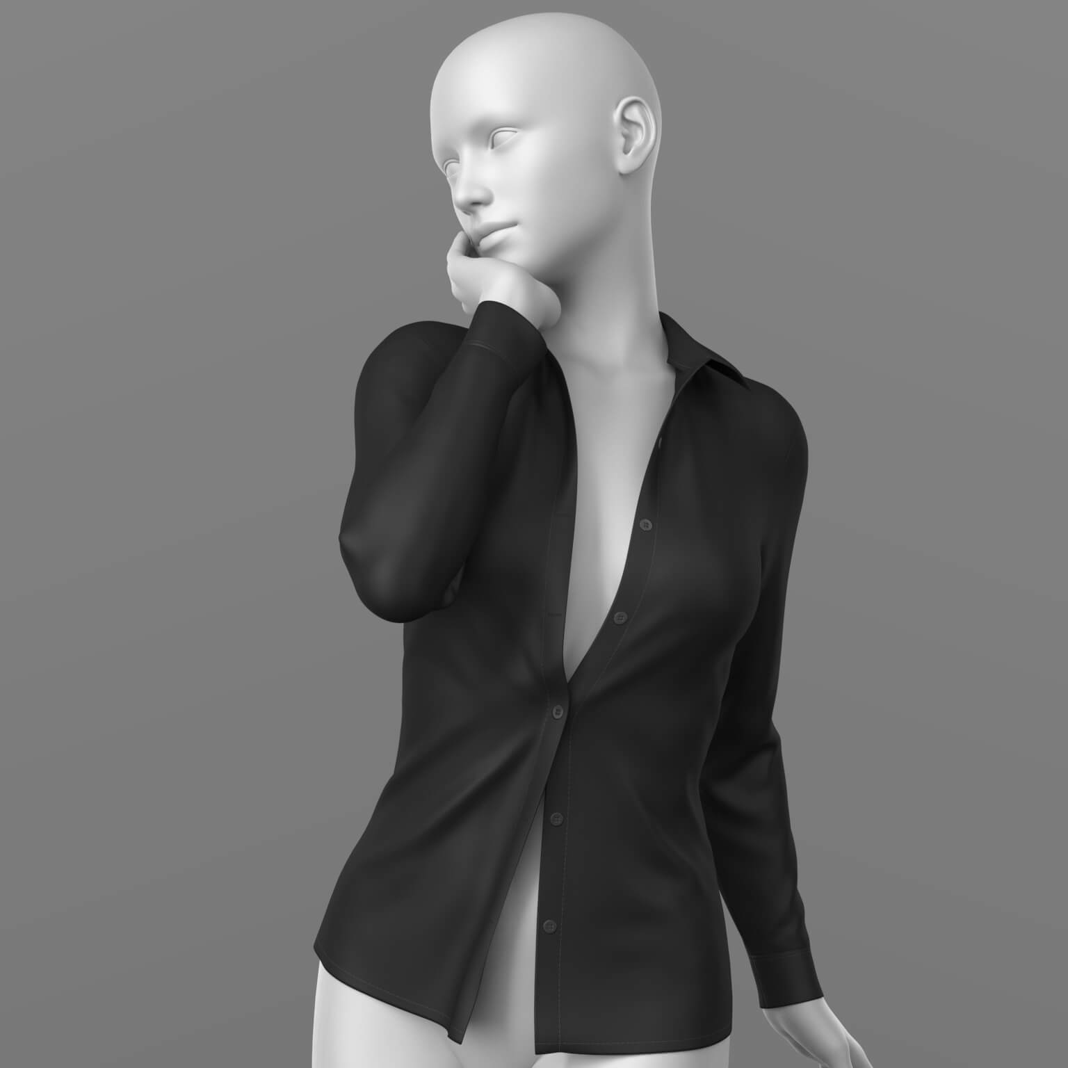 Unbuttoned Blouse G9 G8F Daz Content