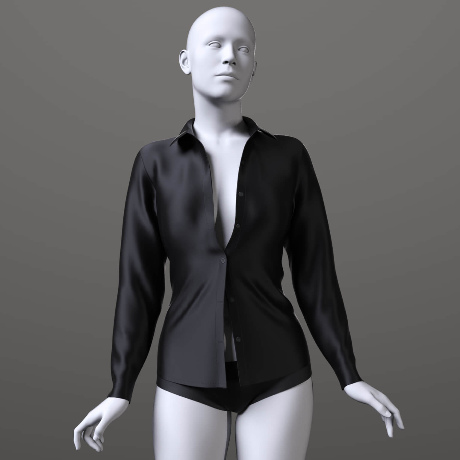 Unbuttoned Blouse G9 Daz Content