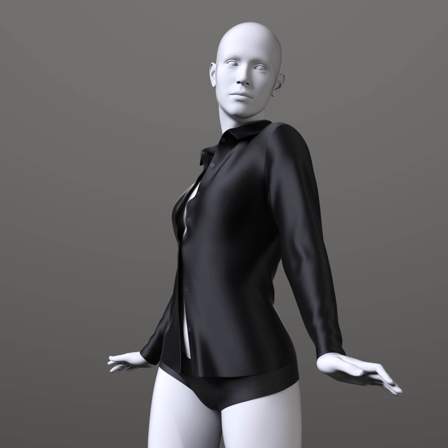 Unbuttoned Blouse G9 G8F Daz Content